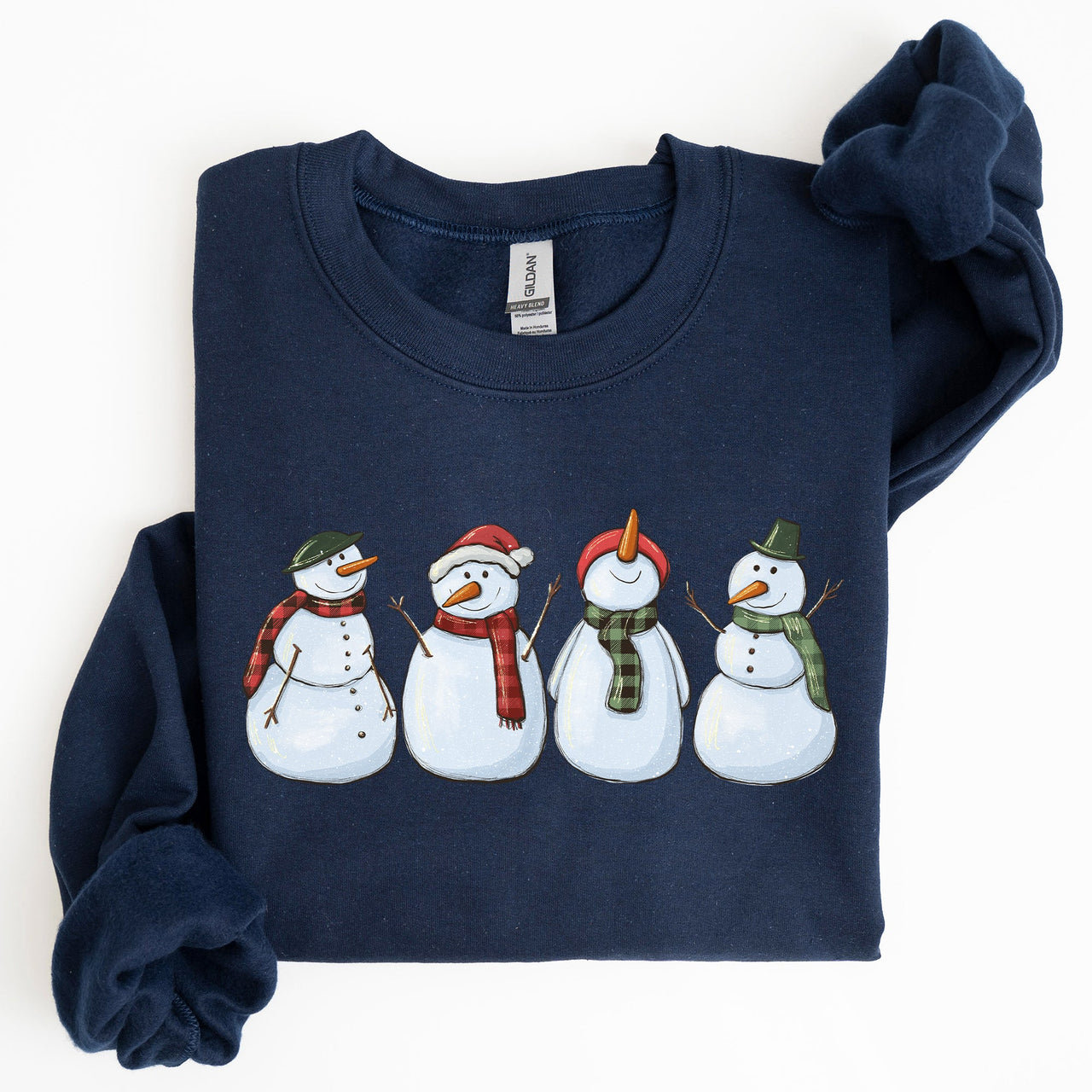 Adorable Snowman Christmas Winter Santa Xmas Holiday Cheer Cozy Seasonal Sweatshirt