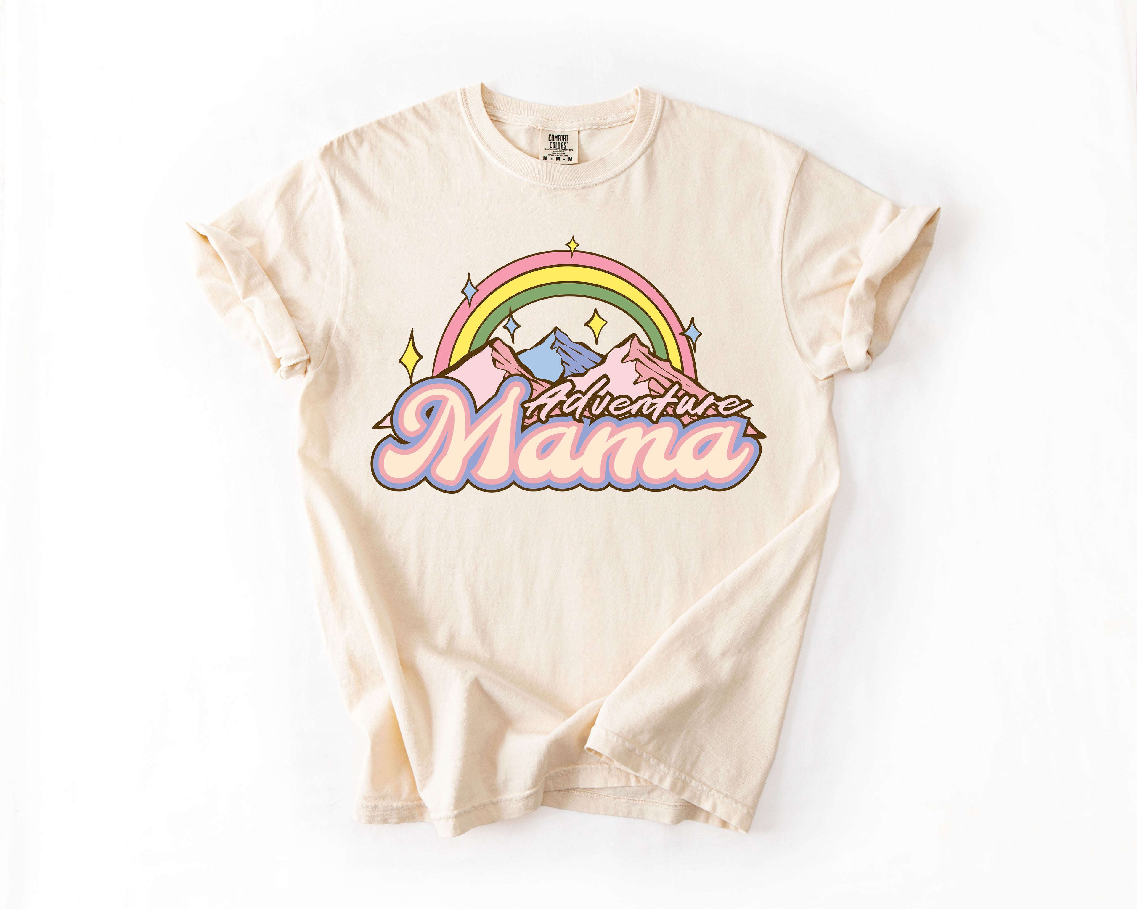 Adventure Mama Camping Outdoor Nature Travel Explorer Edition Comfort Colors Tee