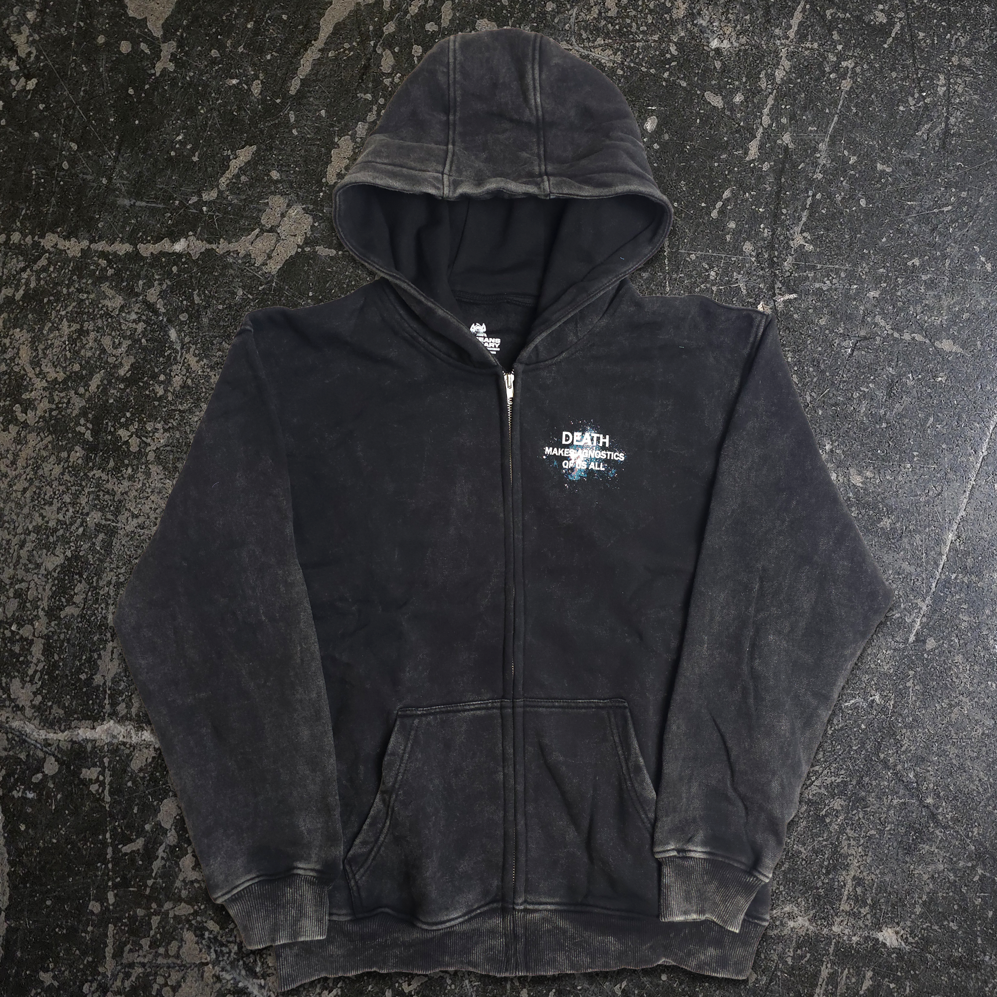 Agnostic Zip Up Hoodie Black