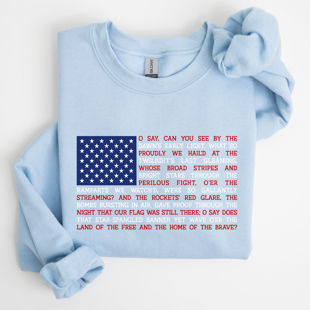 American Flag Anthem 4th Of July Patriotic USA Proud Stars And Stripes Sweatshirt