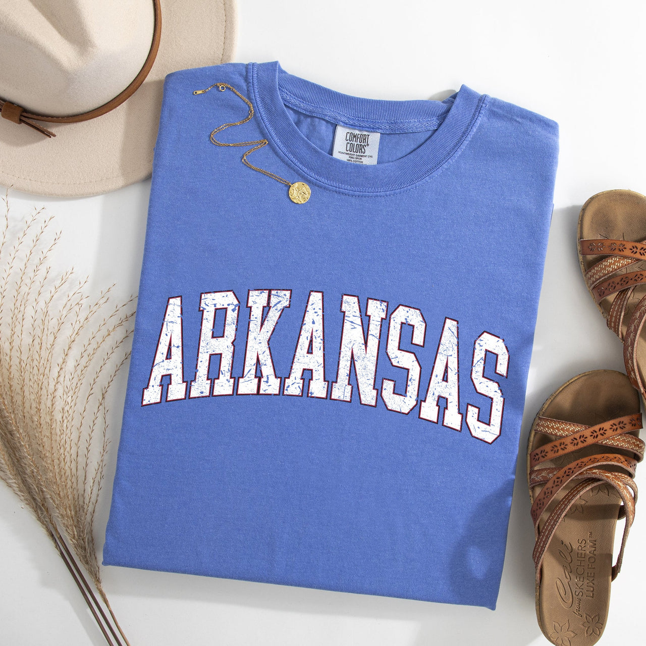 Arkansas Football Game Day Tailgate State Pride Featuring Classic University Heraldry Comfort Colors Tee