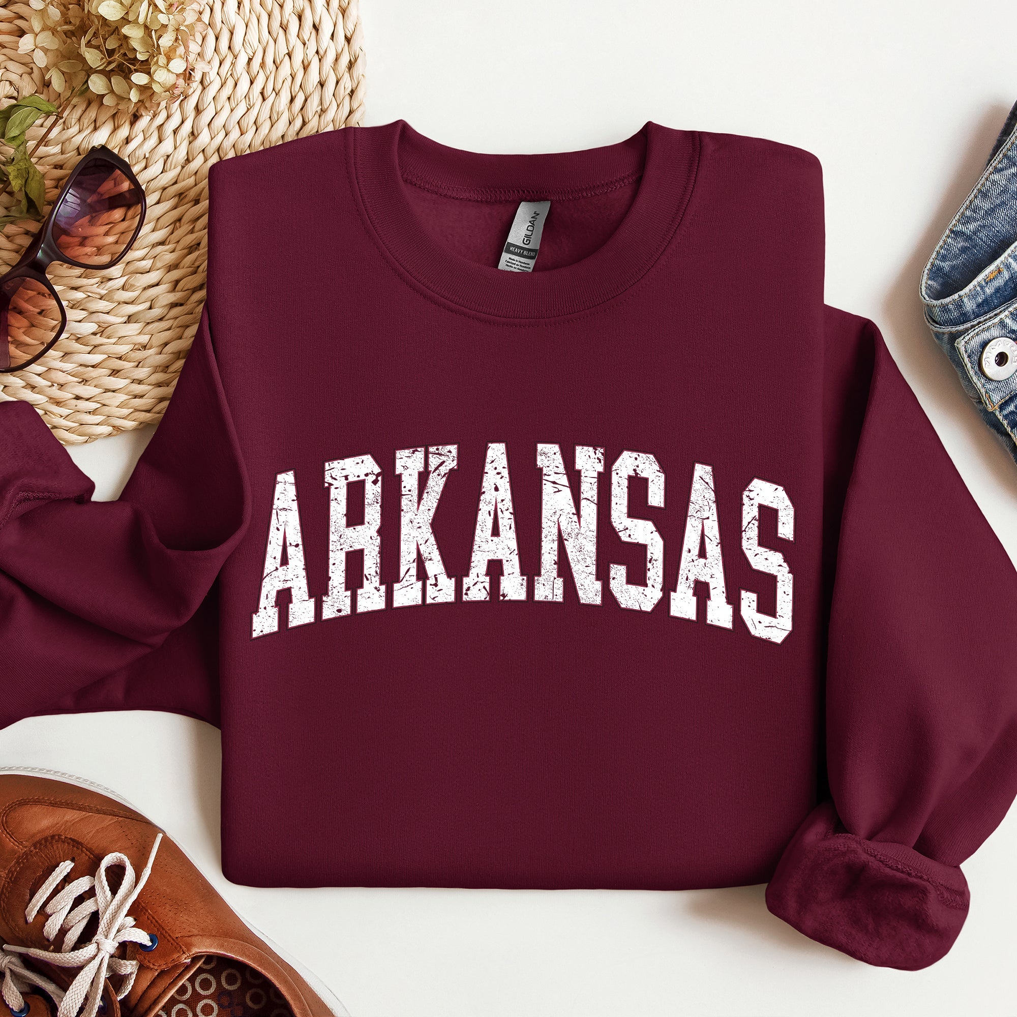 Arkansas Football Game Day Tailgate Party University Spirit State Pride Sweatshirt