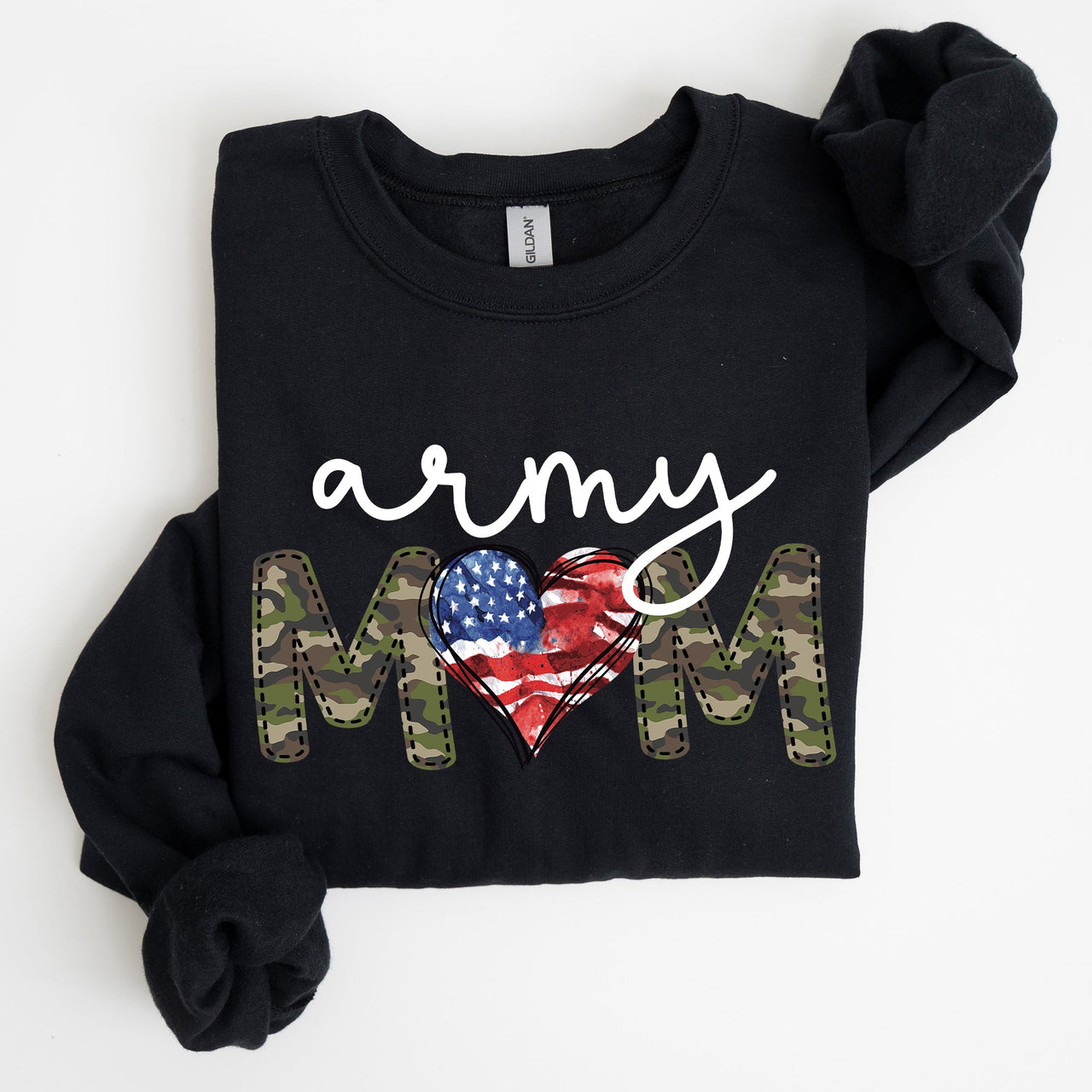 Army Mom Proud Of My Military Family And Armed Forces Mother's Day Edition Sweatshirt