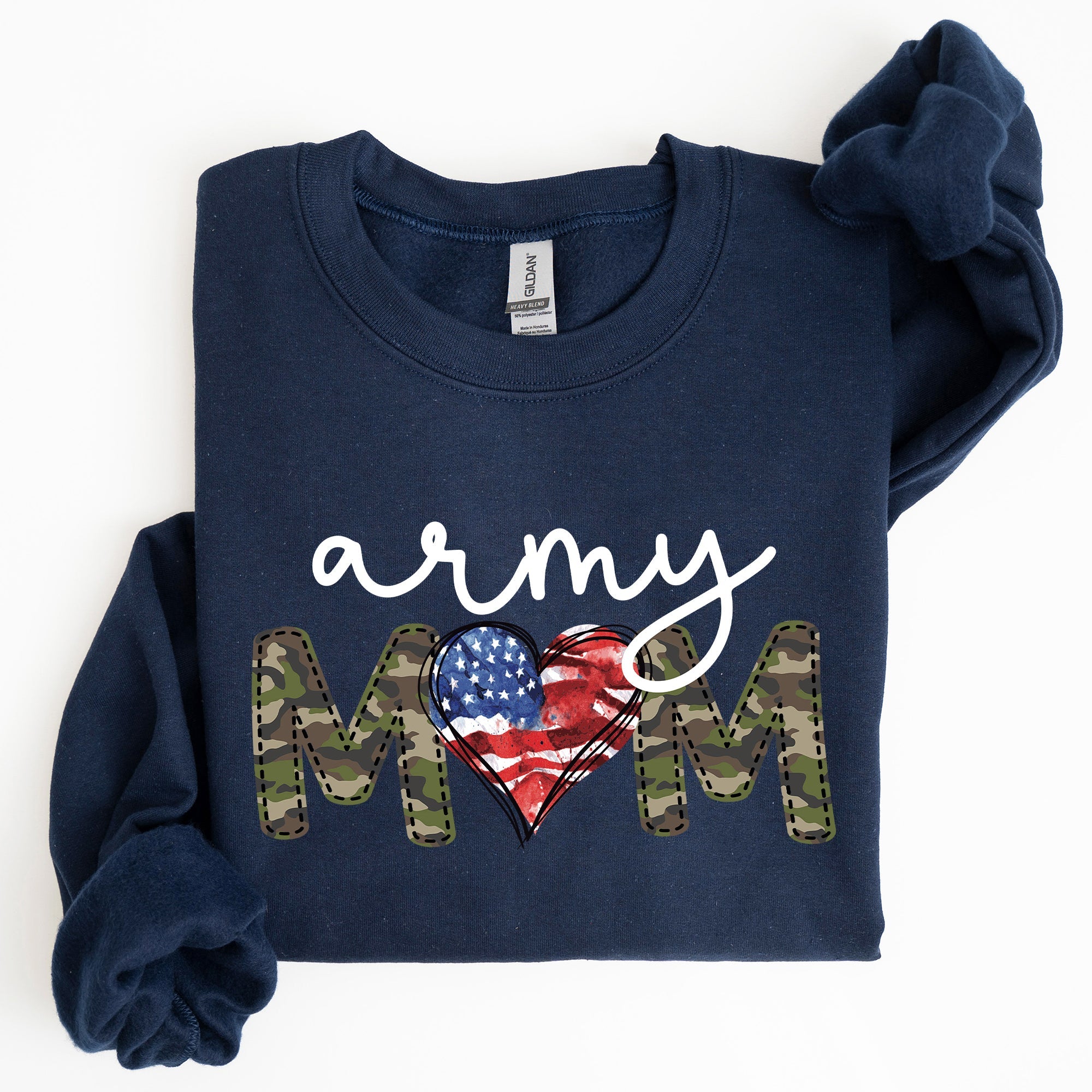 Army Mom Proud Of My Military Family And Armed Forces Mother's Day Edition Sweatshirt