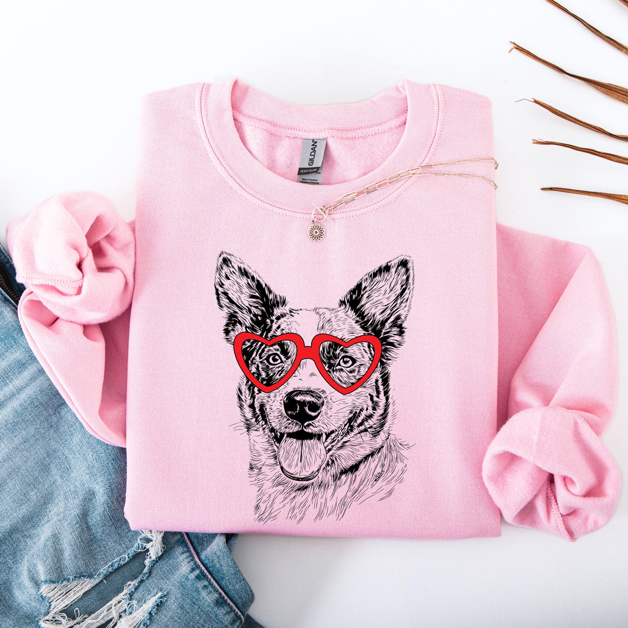 Australian Cattle Dog Blue Heeler Dog Lover Graphic Featuring Pet Breed Pride Sweatshirt
