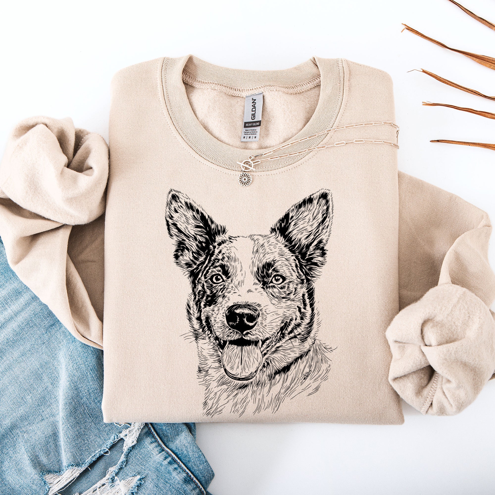 Australian Cattle Dog Blue Heeler Dog Lover Graphic Featuring Pet Breed Pride Sweatshirt