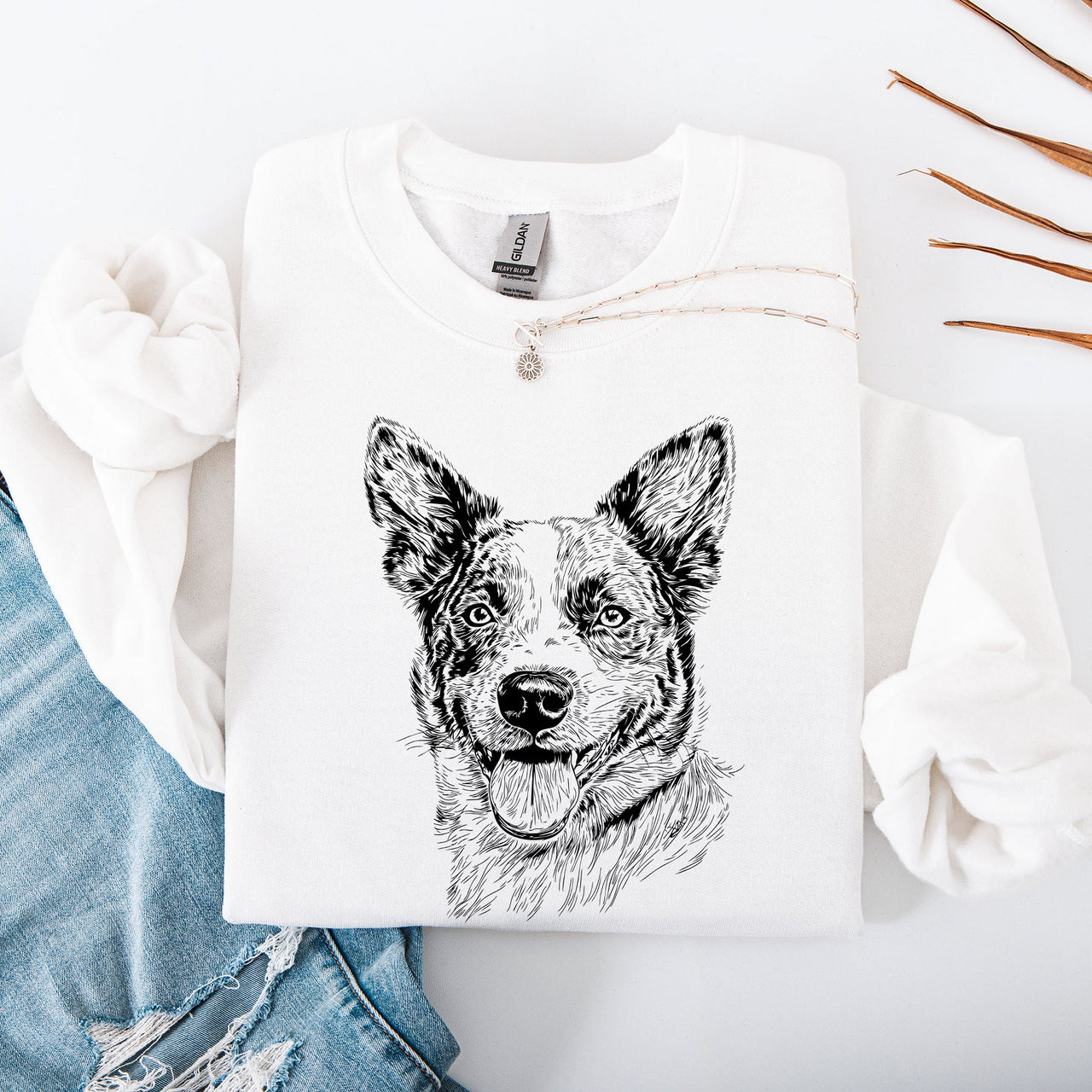 Australian Cattle Dog Blue Heeler Dog Lover Graphic Featuring Pet Breed Pride Sweatshirt