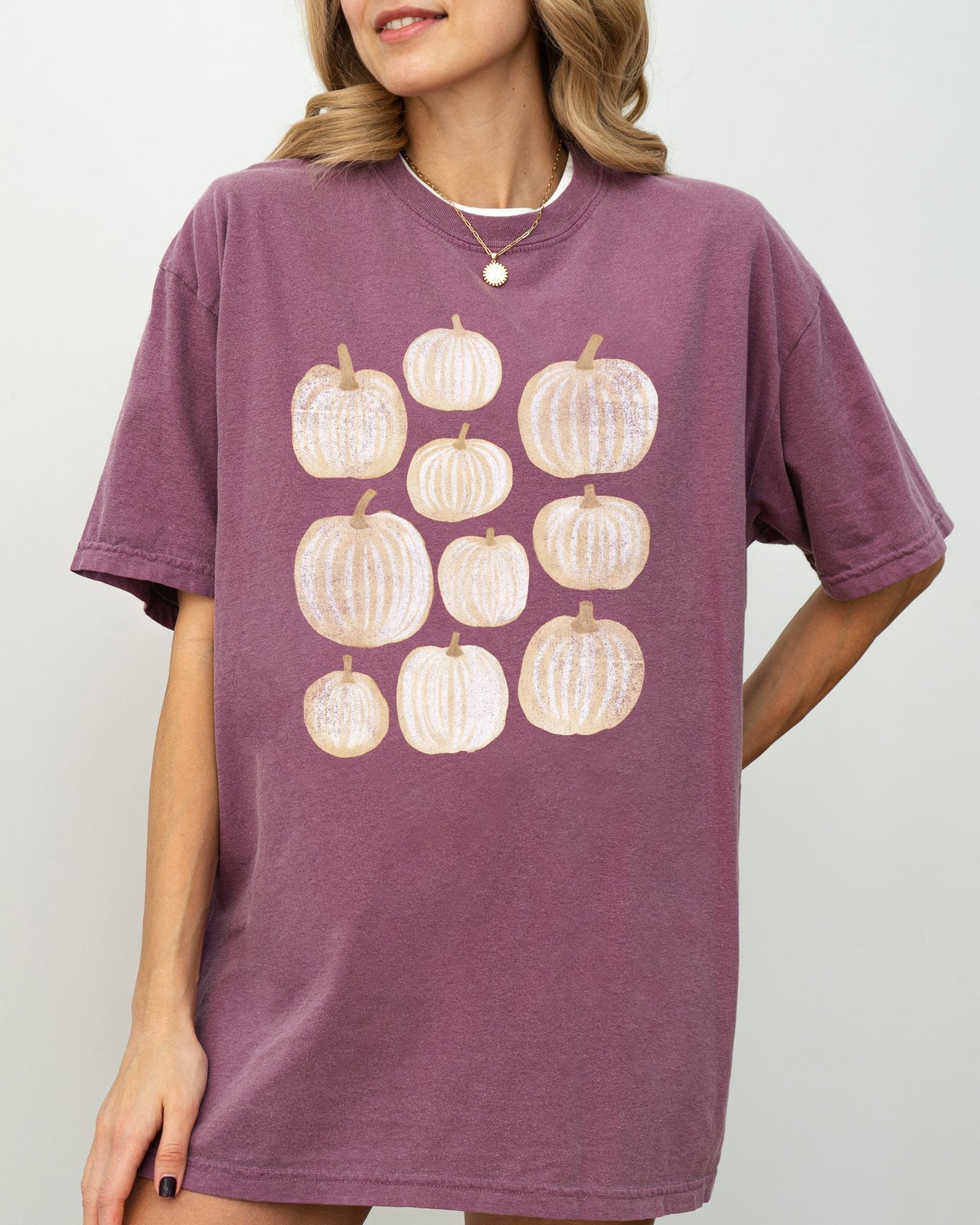 Autumn Pumpkins, Simplicity, Fall, Thanksgiving, Halloween Seasonal Comfort Colors Tee