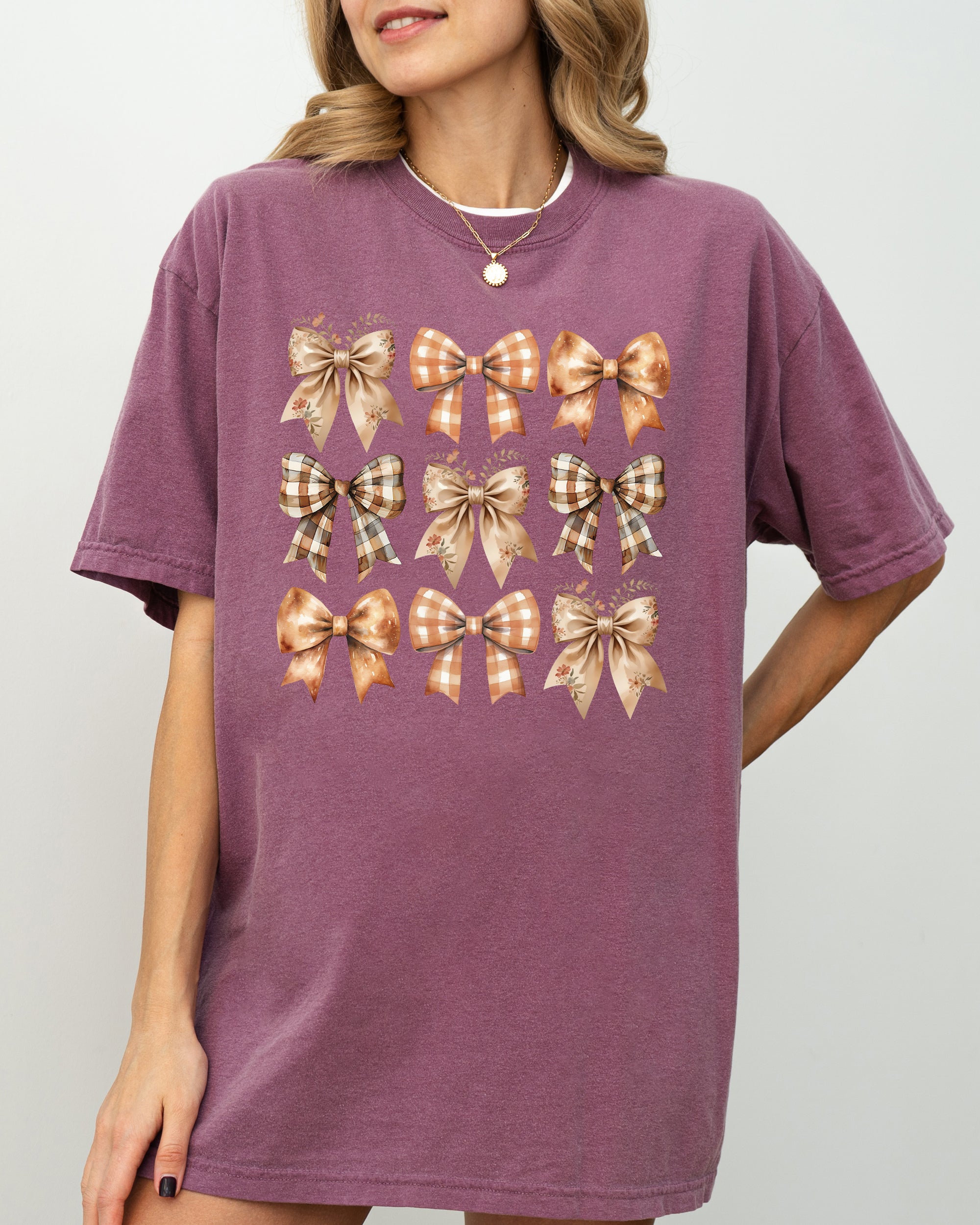 Autumn Ribbons, Bows, Coquette, Girly, Thanksgiving, Fall, Halloween Comfort Colors Tee