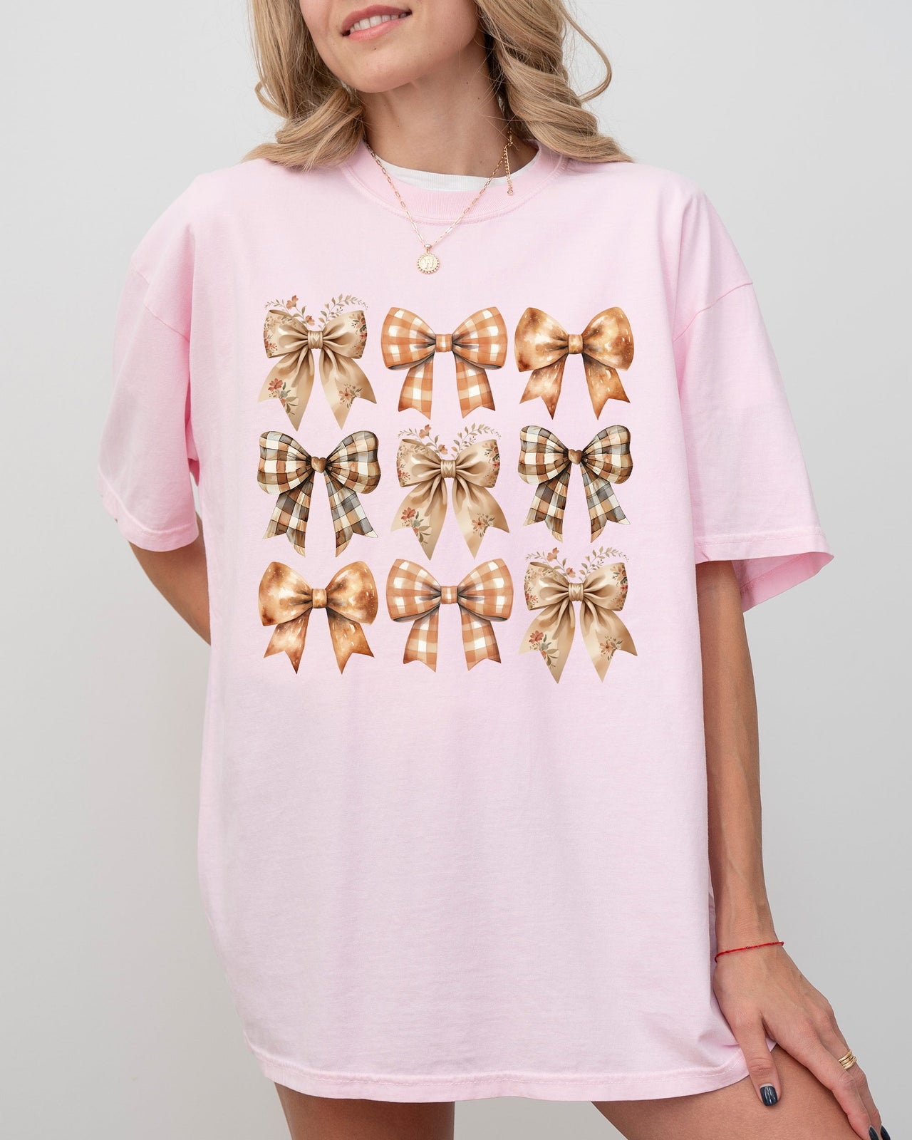 Autumn Ribbons, Bows, Coquette, Girly, Thanksgiving, Fall, Halloween Comfort Colors Tee