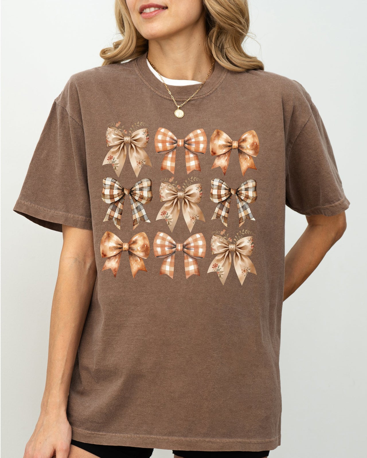Autumn Ribbons, Bows, Coquette, Girly, Thanksgiving, Fall, Halloween Comfort Colors Tee