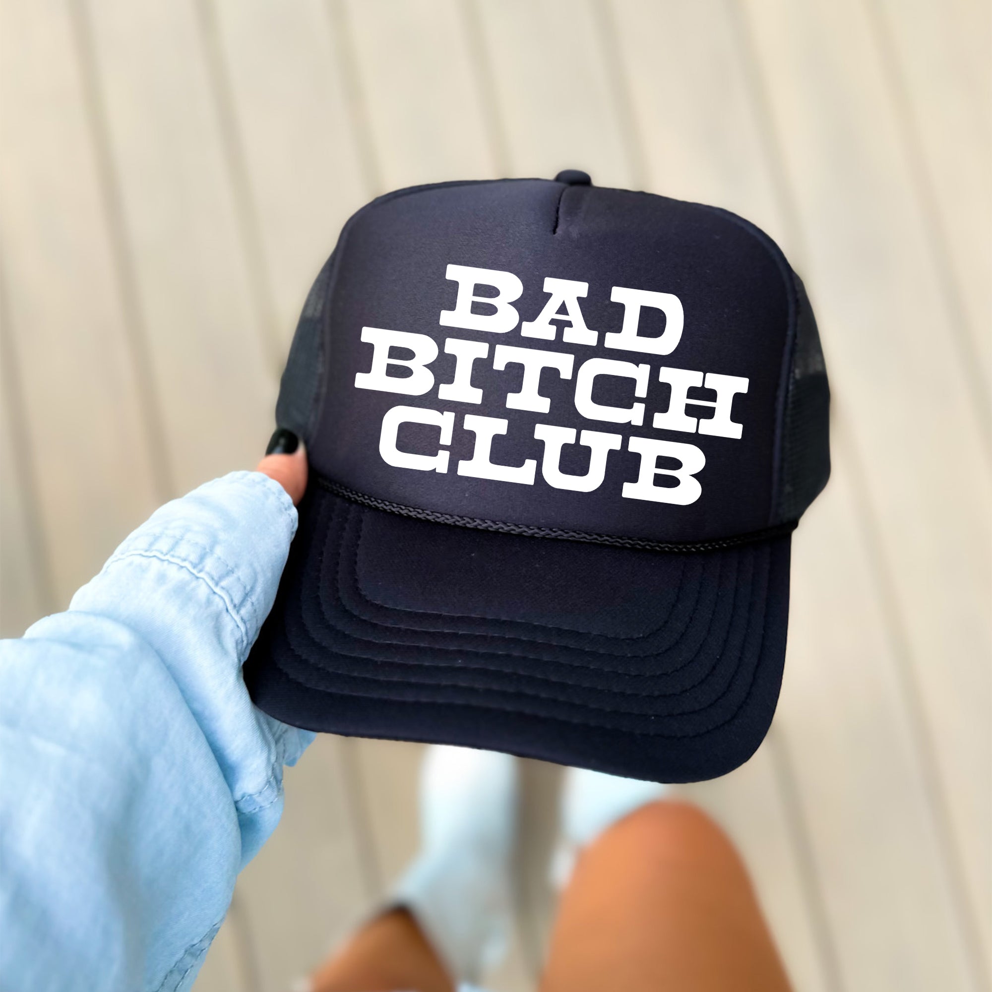 Bad Bitch Club Bold Empowerment Sayings Graphic Slogan Collection Edition Trucker Hat