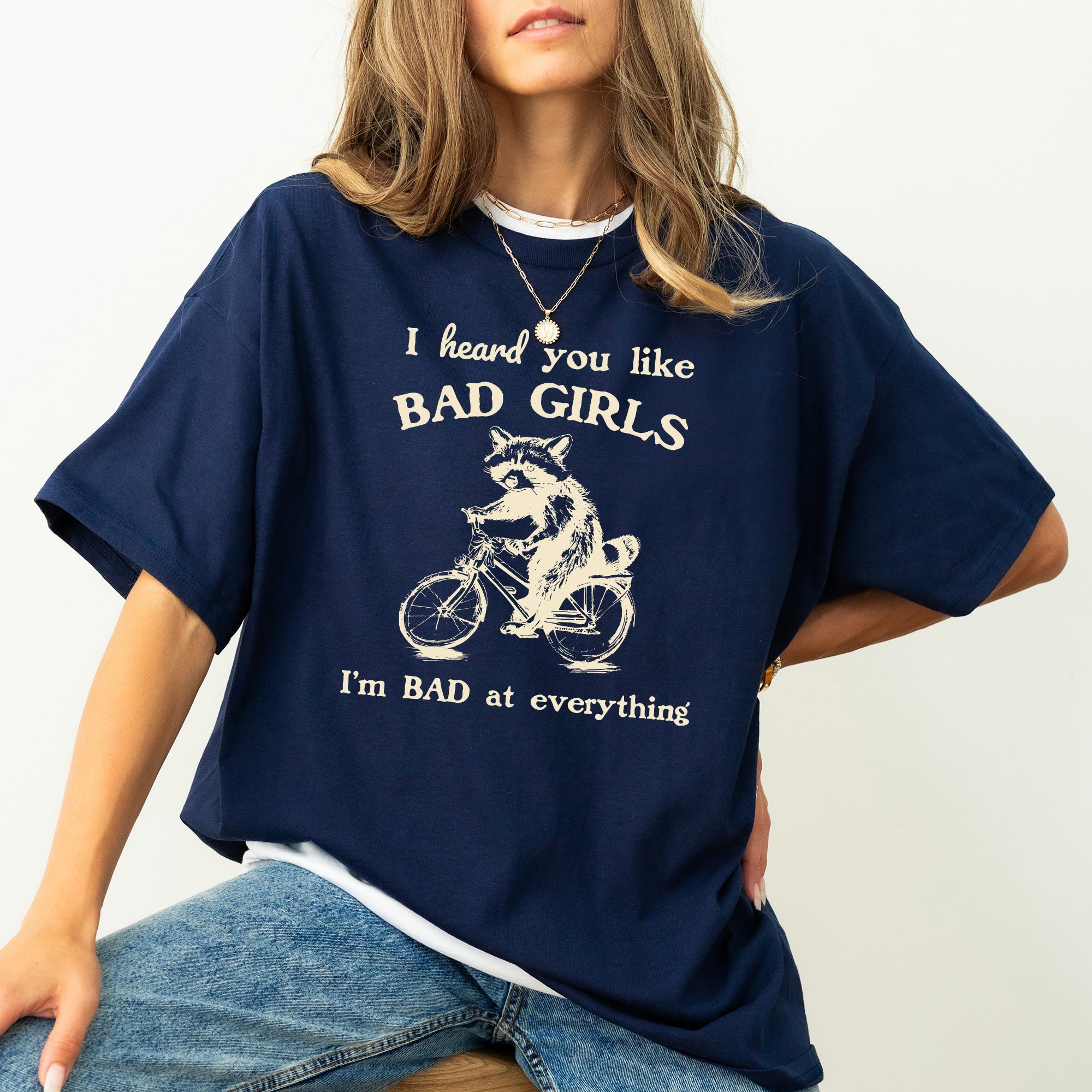 Bad Girls Raccoon Funny Aesthetic Meme Edition Limited Release Comfort Colors Tee