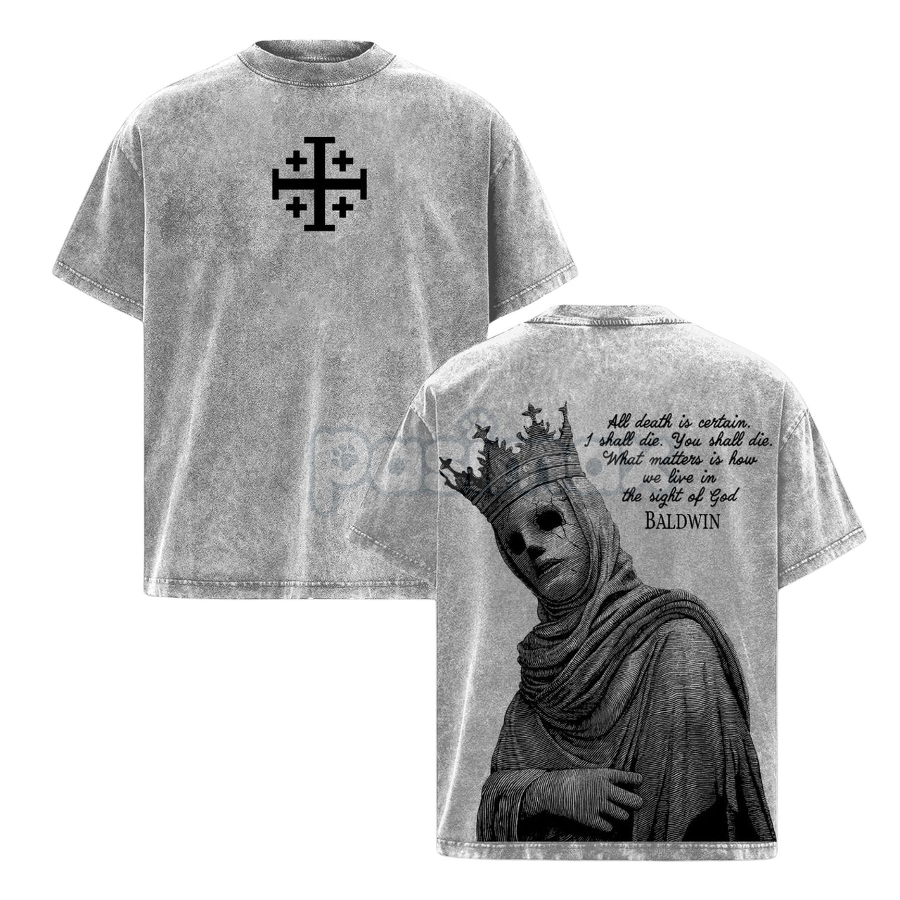 Baldwin IV The Leper King T-Shirt – Crusader King of Jerusalem Medieval History Tee
