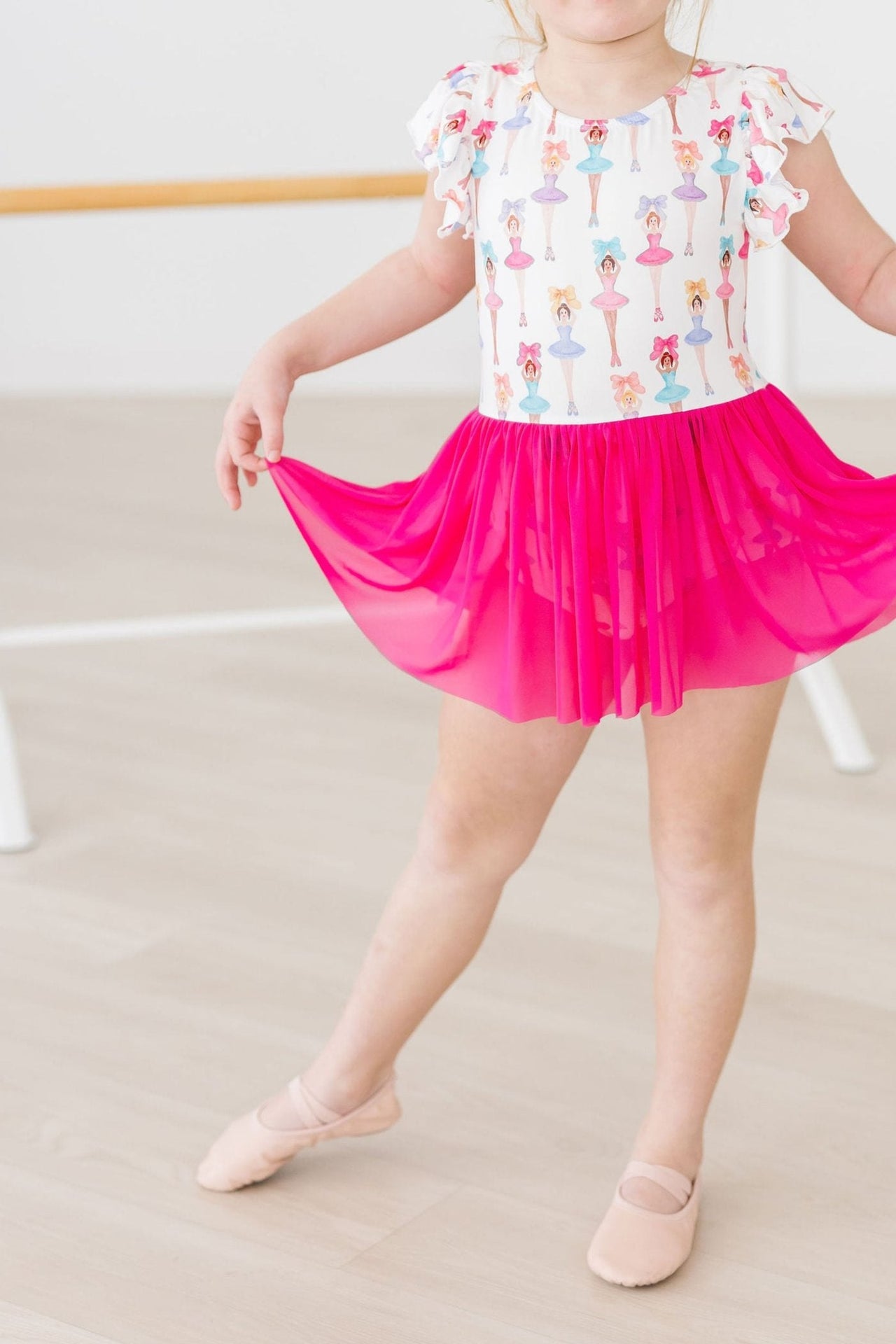 Ballerina Bows S/S Twirl Leotard