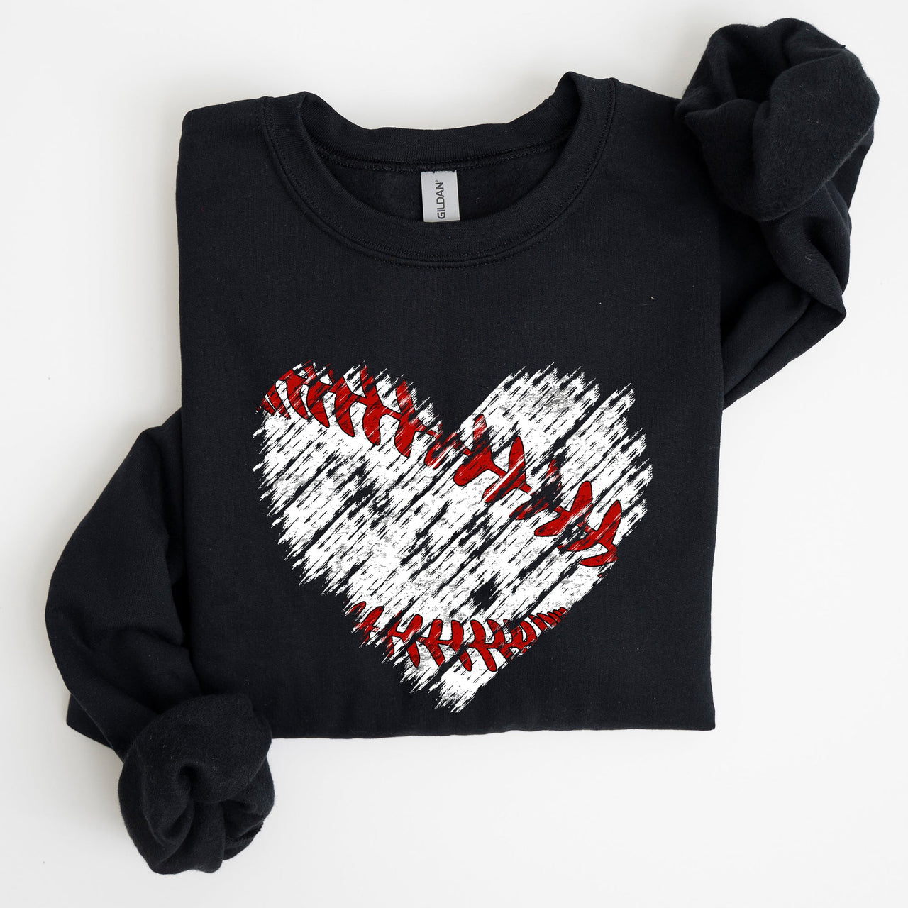 Baseball Heart Mom Mother's Day Celebration For Baseball Lovers Graphic Sweatshirt