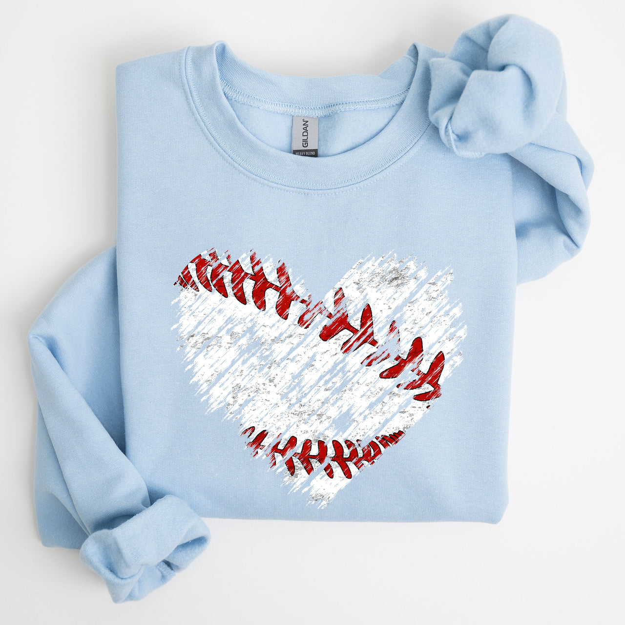 Baseball Heart Mom Mother's Day Celebration For Baseball Lovers Graphic Sweatshirt