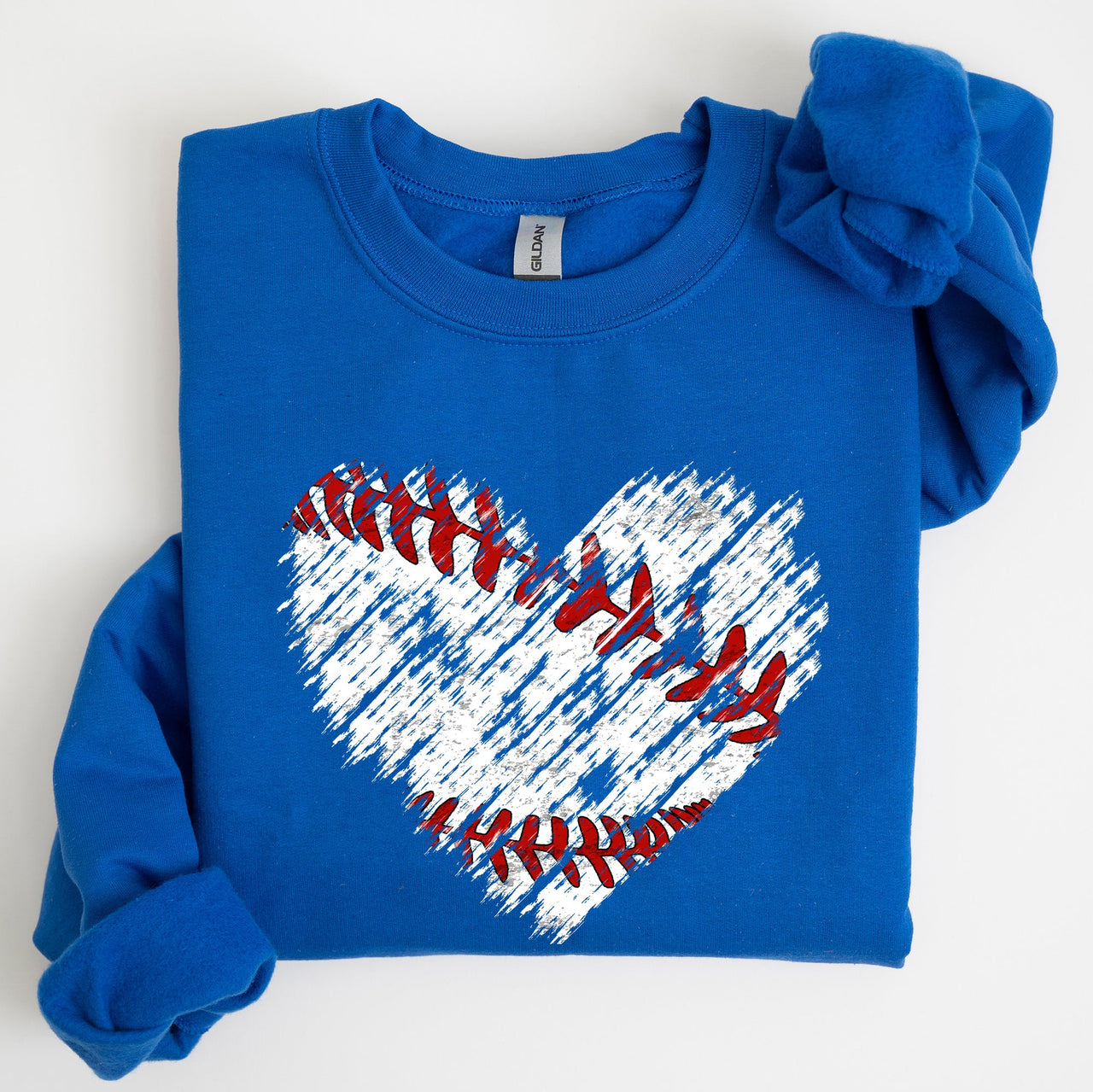 Baseball Heart Mom Mother's Day Celebration For Baseball Lovers Graphic Sweatshirt