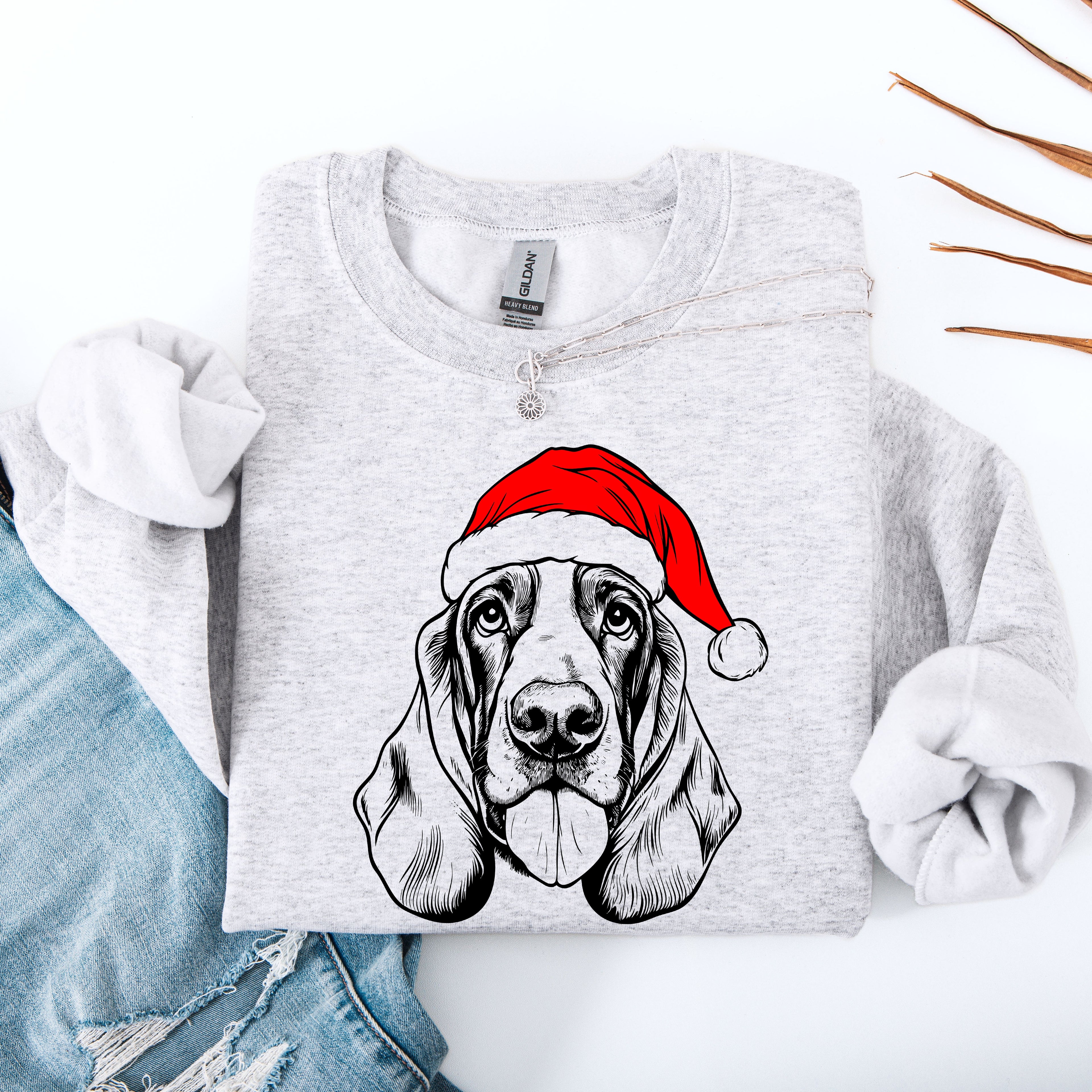 Basset Hound Dog Lover Collection Classic Breed Portraits And Loyal Companion Theme Sweatshirt