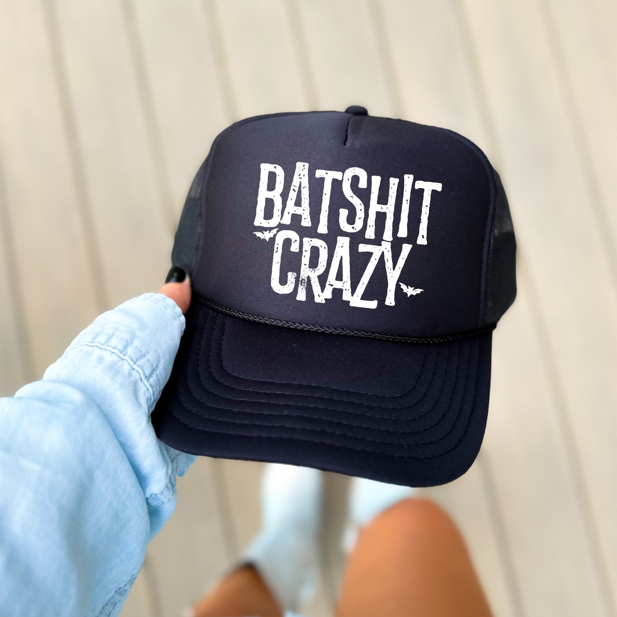 Batshit Crazy Sassy Funny Halloween Sayings Bold Attitude Limited Edition Trucker Hat