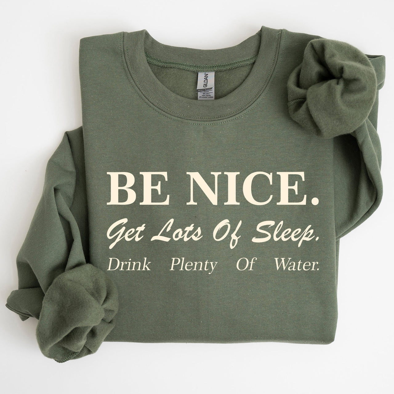 Be Nice Get Lots Of Sleep Self Care Self Love Sweatshirt