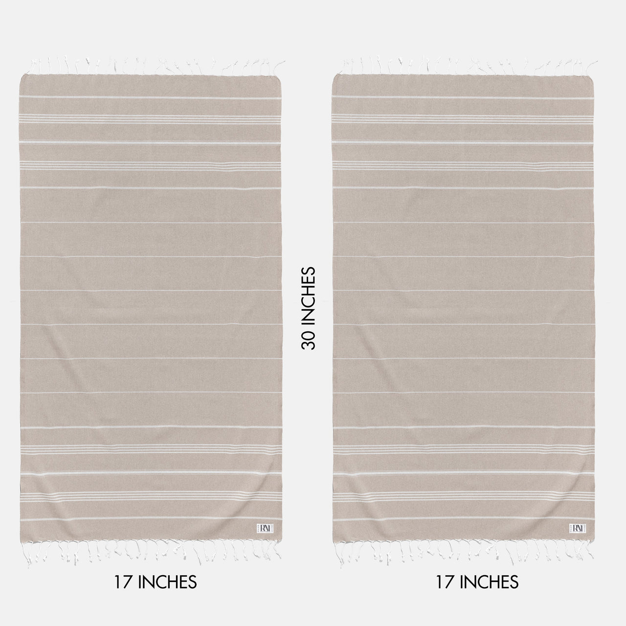 Istanbul Classic Turkish Hand Towel Set for Kitchen, Bath, Beach, Gym, Yoga and Travel