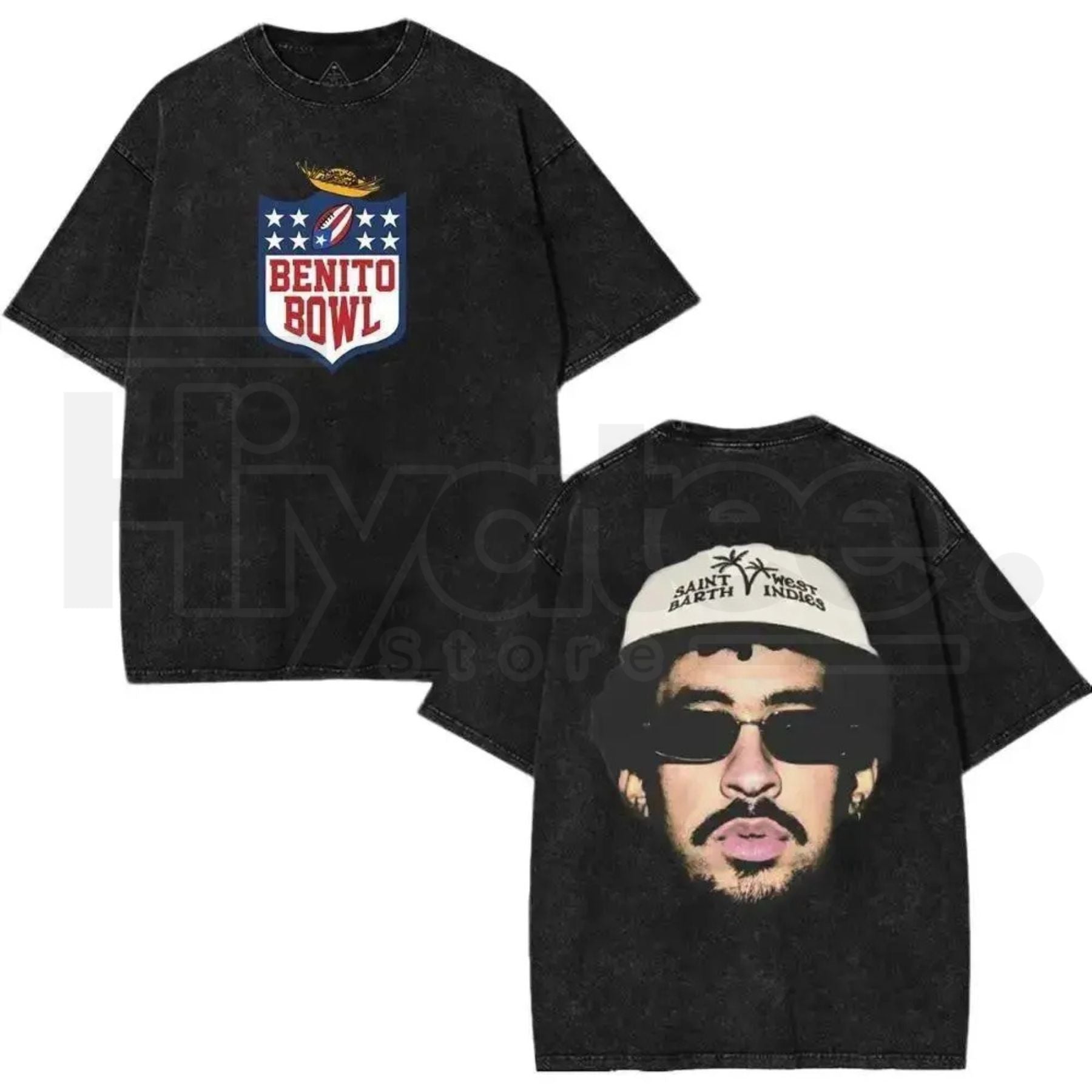 Benito Bowl 2026 Winter Edition Vintage Washed Tee – Heavyweight Anime Style Football Shirt, Team Benito Halftime Gear