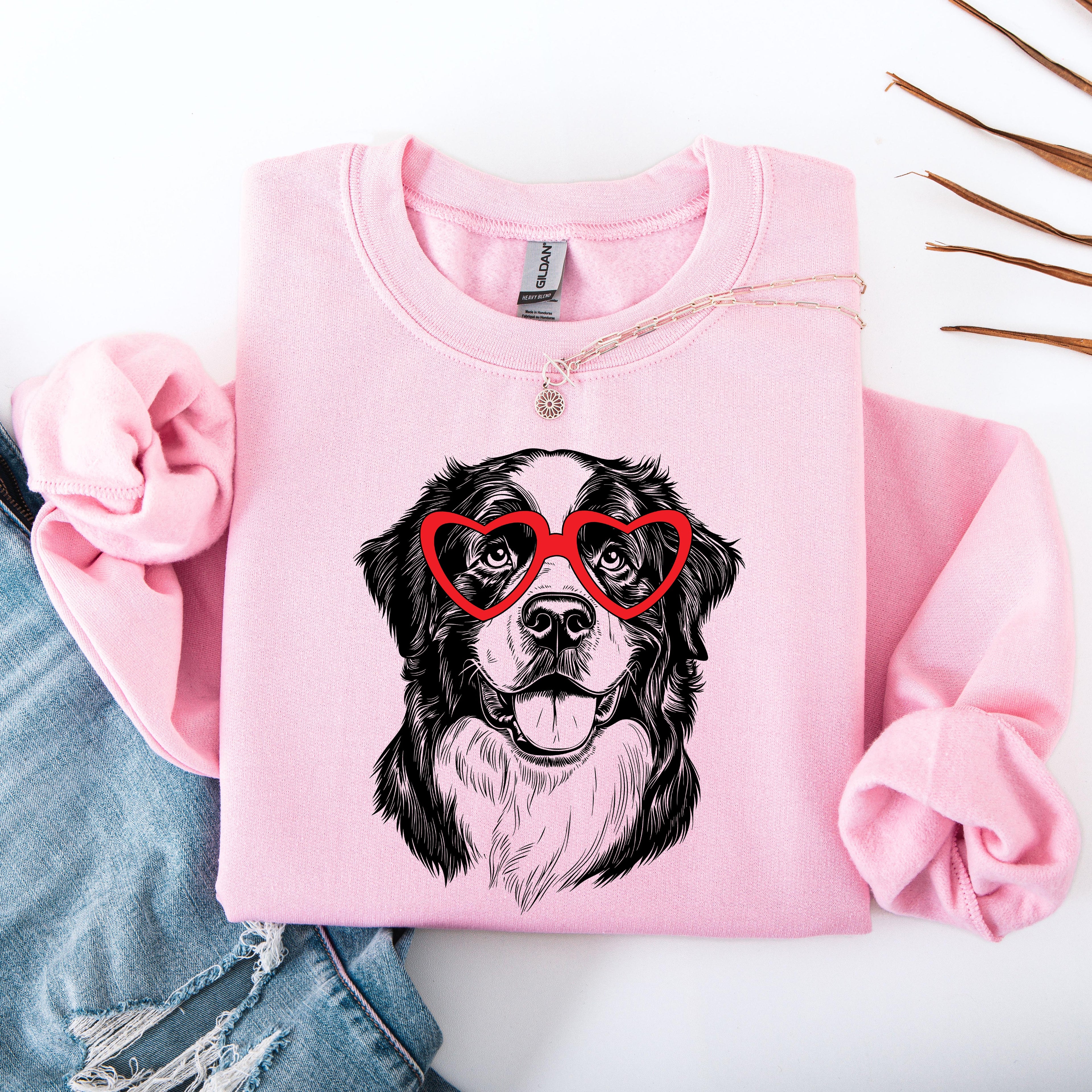 Bernese Mountain Dog Lover And Best Friend Forever Portrait Series Deluxe Sweatshirt