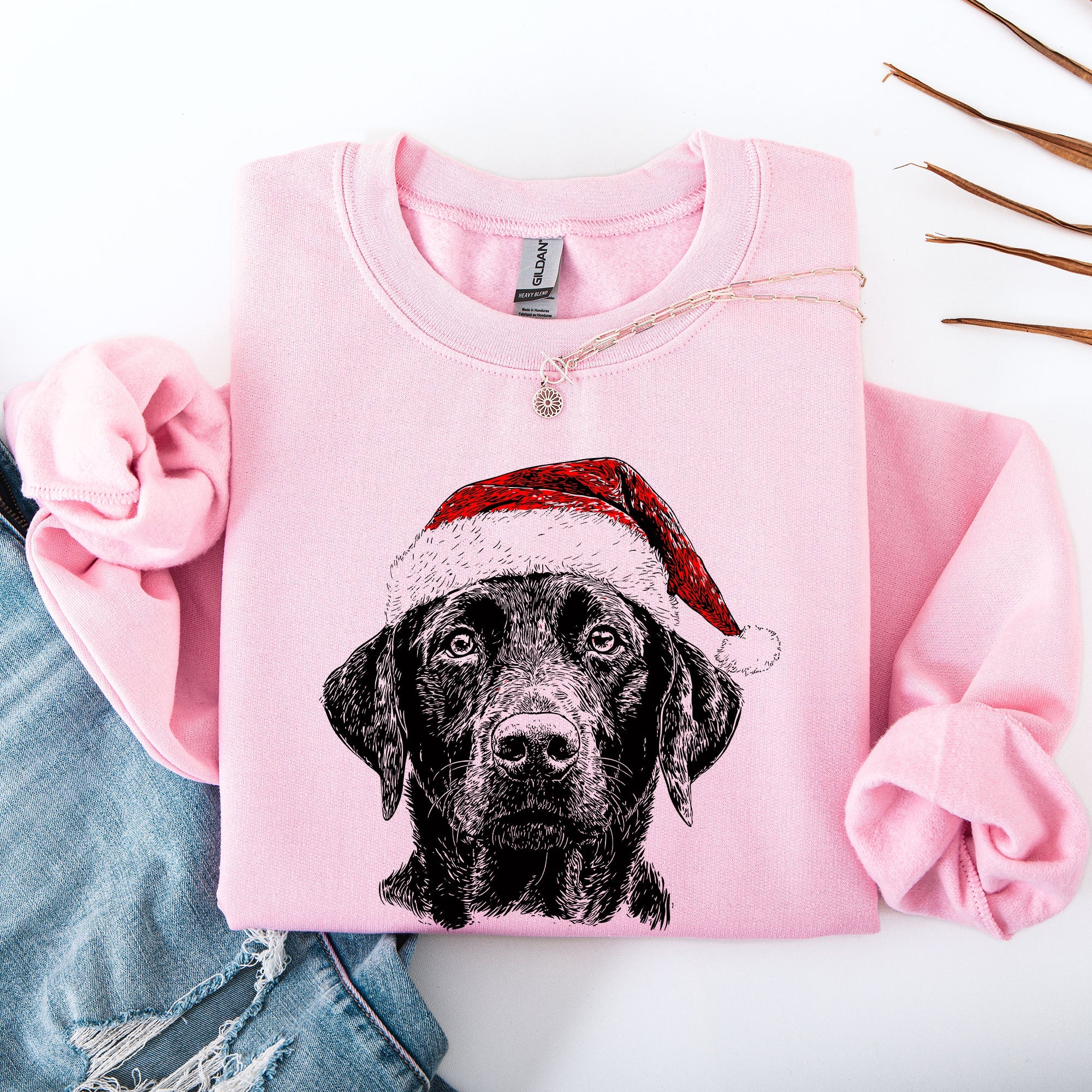 Black Lab Santa Christmas Labrador Dog Lover Holiday Paws Keepsake Collectible Edition For Animal Lovers Sweatshirt