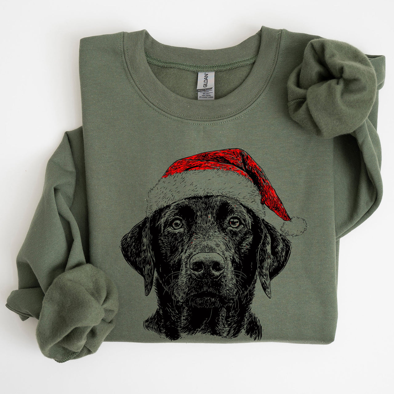 Black Lab Santa Christmas Labrador Dog Lover Holiday Paws Keepsake Collectible Edition For Animal Lovers Sweatshirt