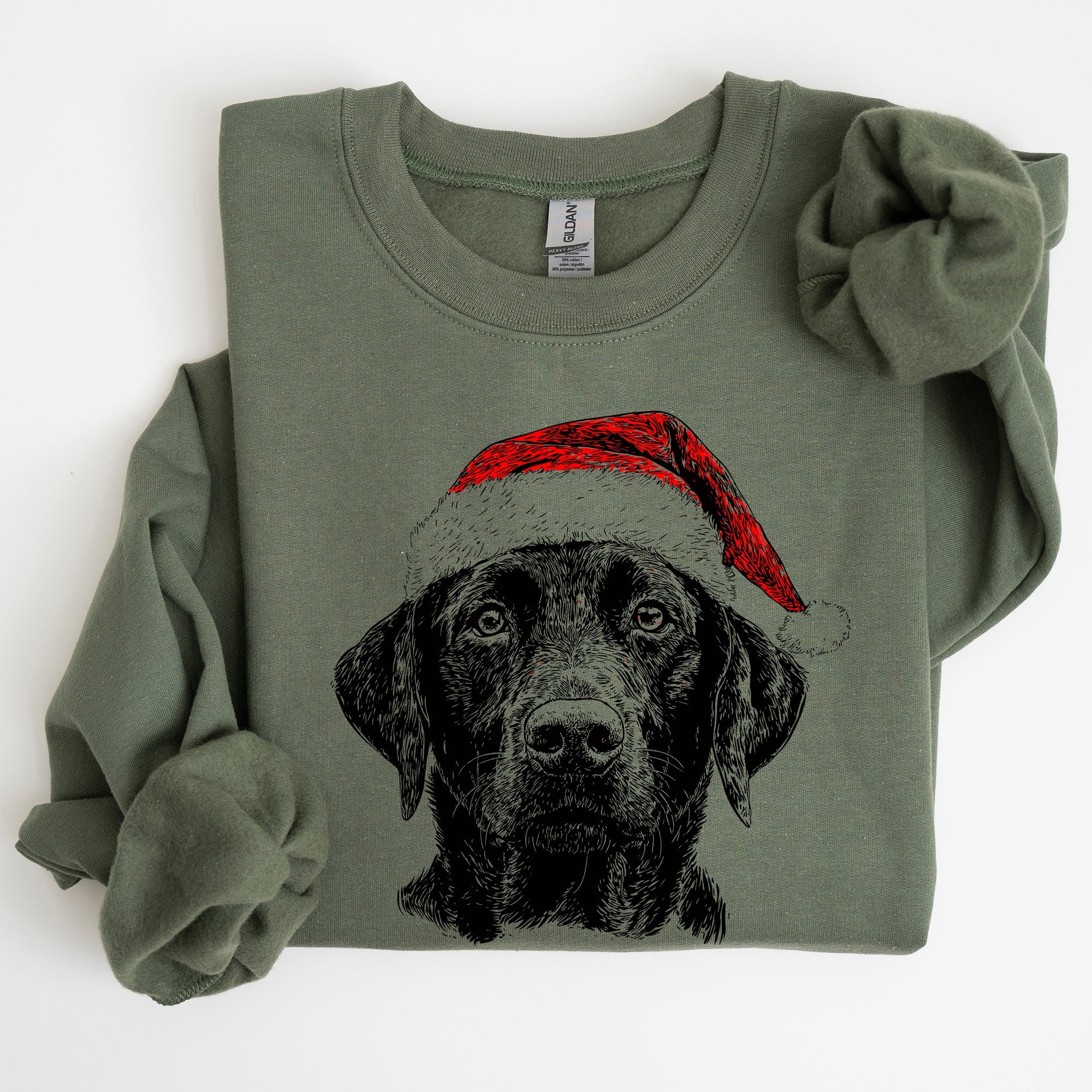 Black Lab Santa Christmas Labrador Dog Lover Holiday Paws Keepsake Collectible Edition For Animal Lovers Sweatshirt