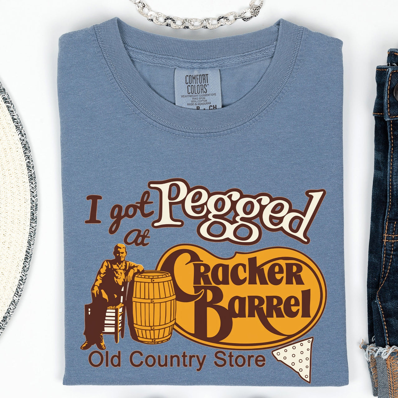 I Got Pegged At Cracker Barrel Hilarious Statement For Adults Who Appreciate Irreverent Bar Humor Comfort Colors Tee
