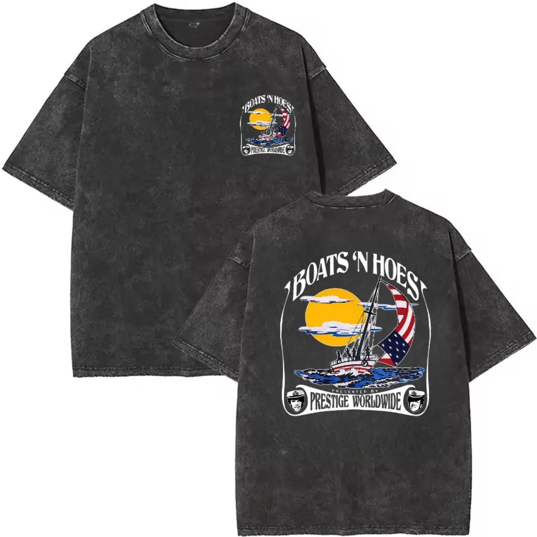 Boats N Hoez Summer Step T-Shirt – Unisex Graphic Tee Print Top, Casual Streetwear Gifts