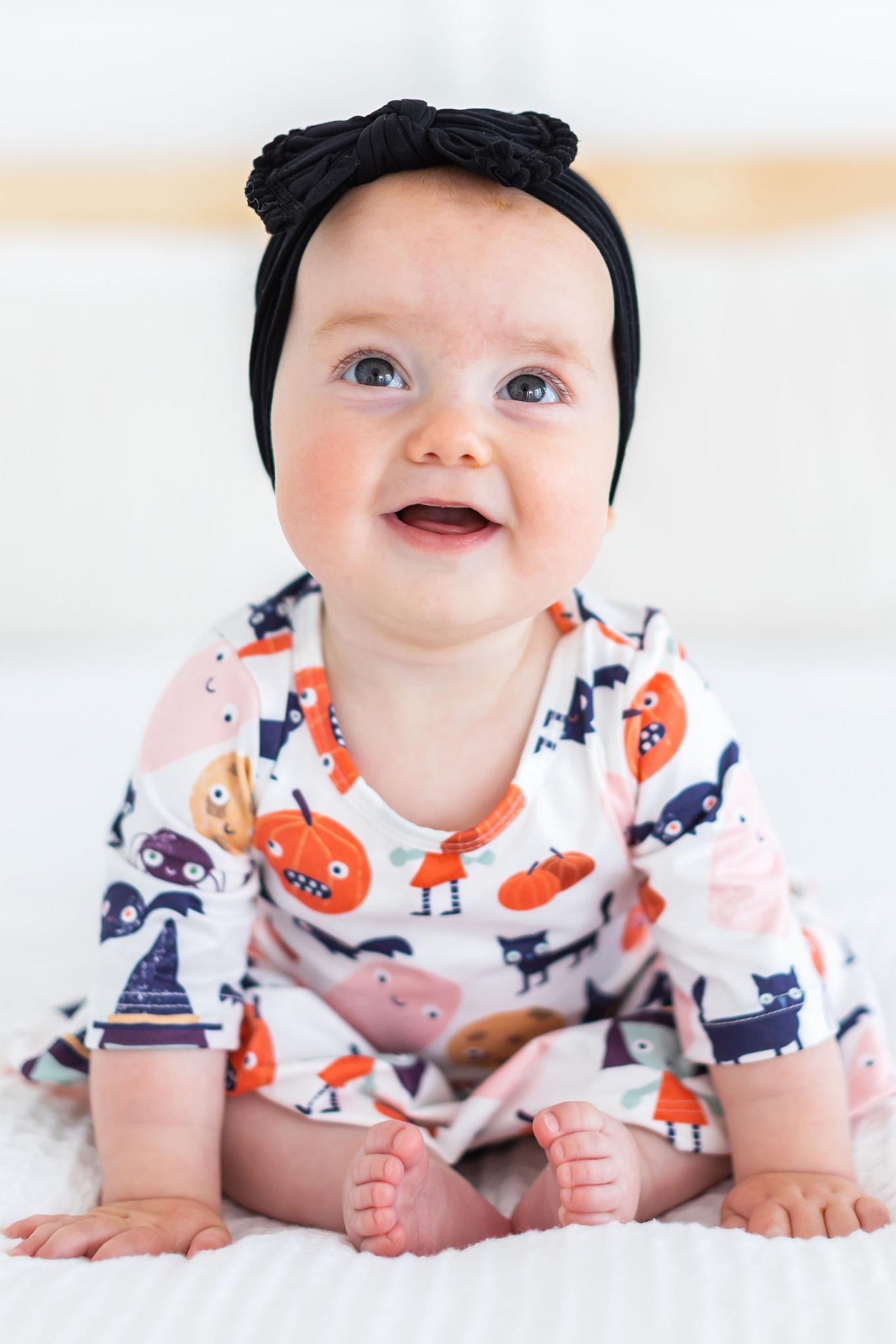Boo Crew 3/4 Sleeve Twirl Bodysuit