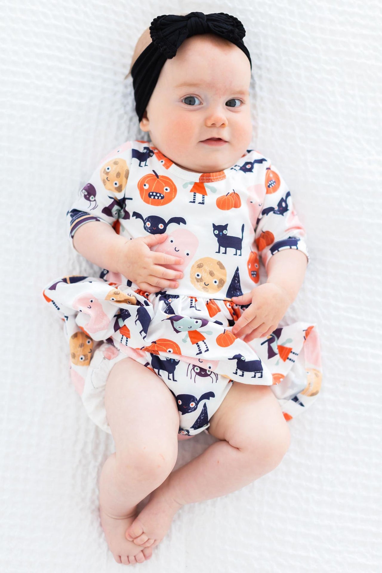 Boo Crew 3/4 Sleeve Twirl Bodysuit