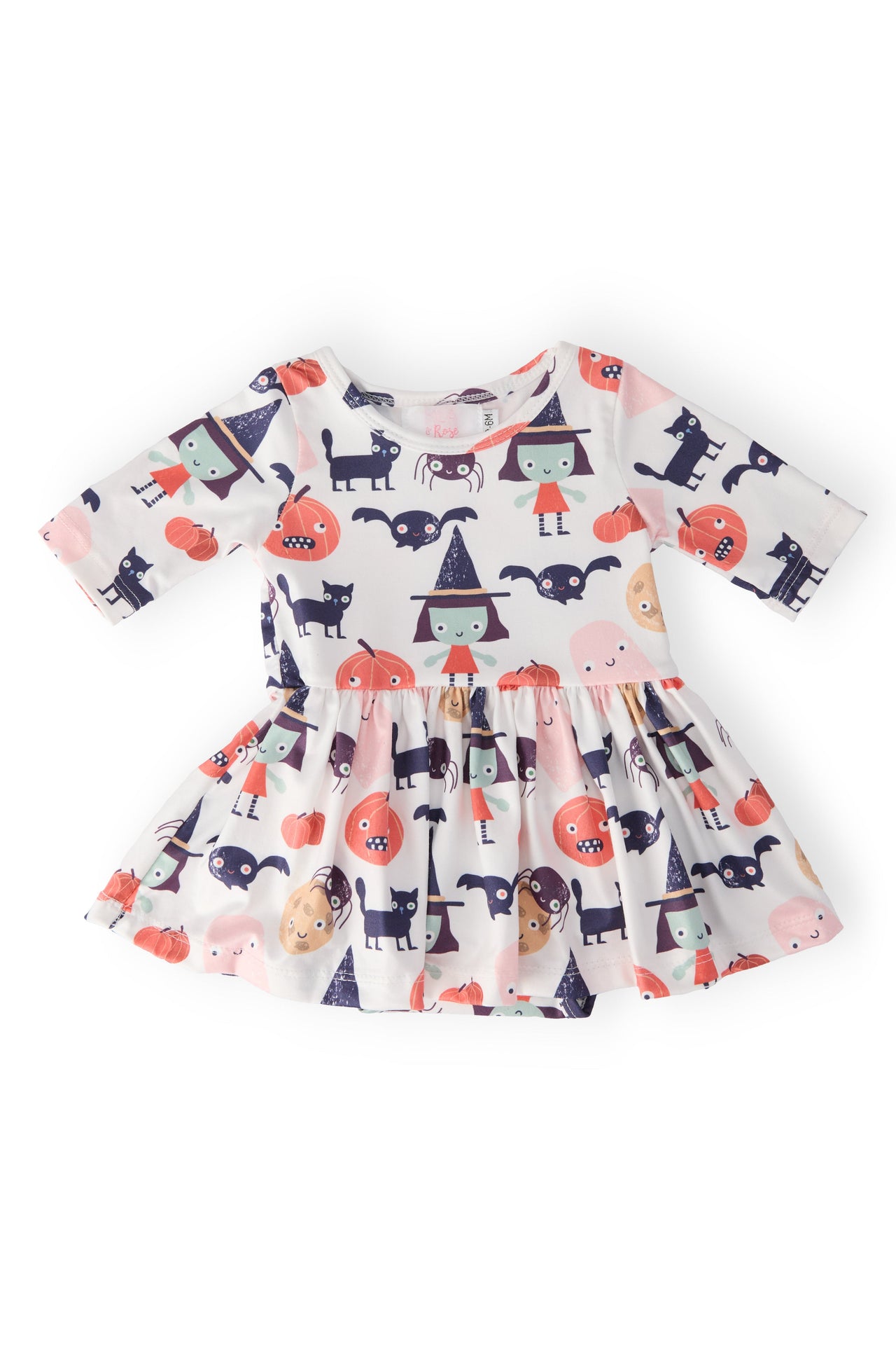 Boo Crew 3/4 Sleeve Twirl Bodysuit