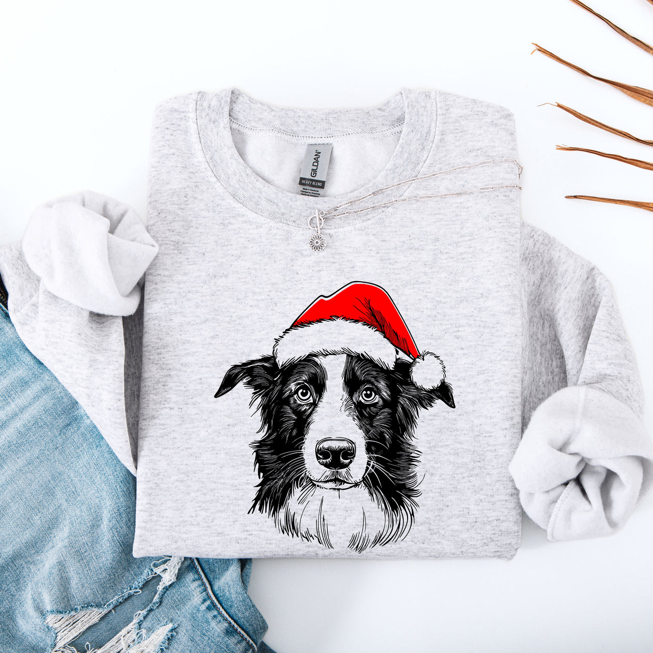 Border Collie Lover Graphic Portrait Celebration Of The Beloved Herding Breed For Dog Enthusiasts Sweatshirt