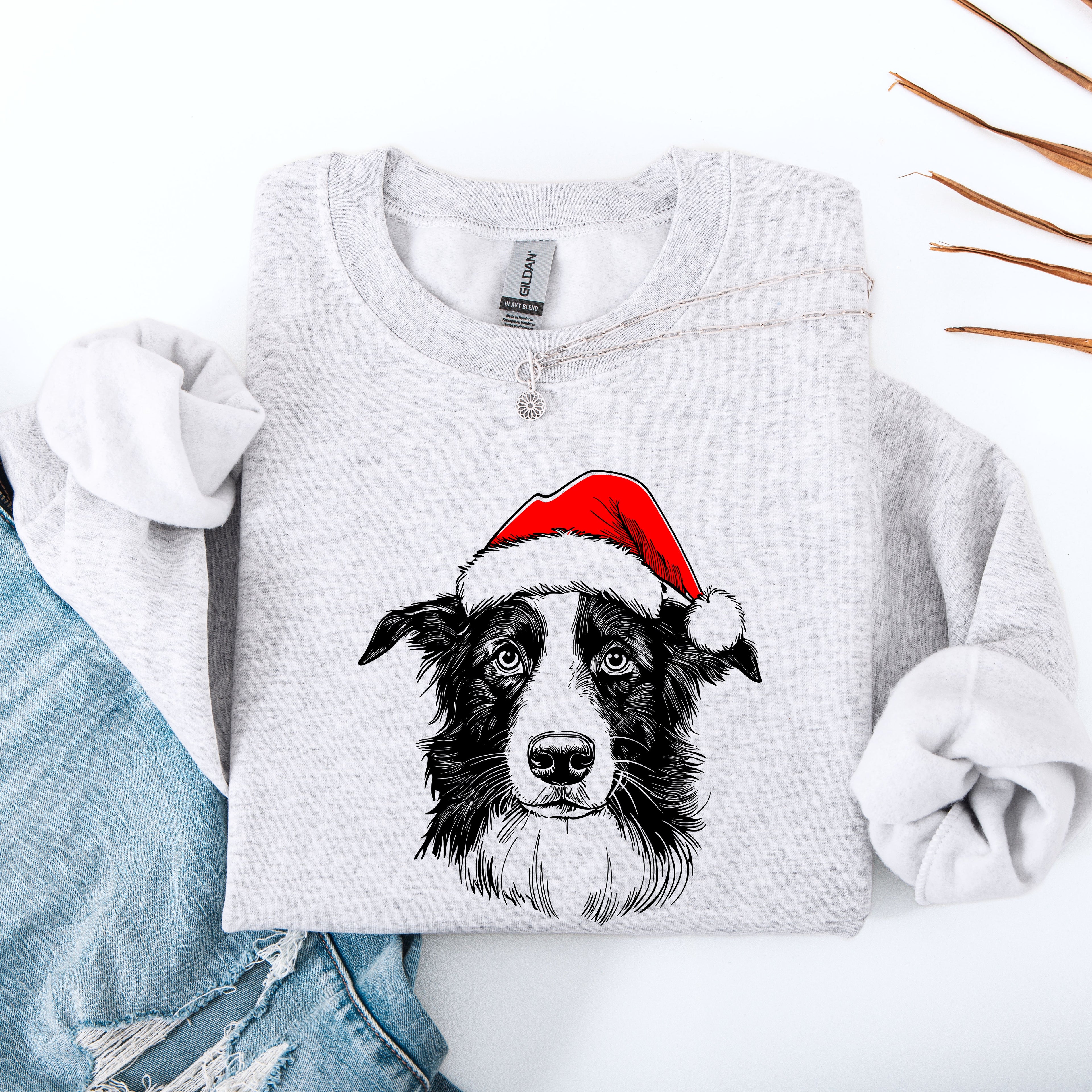 Border Collie Lover Graphic Portrait Celebration Of The Beloved Herding Breed For Dog Enthusiasts Sweatshirt