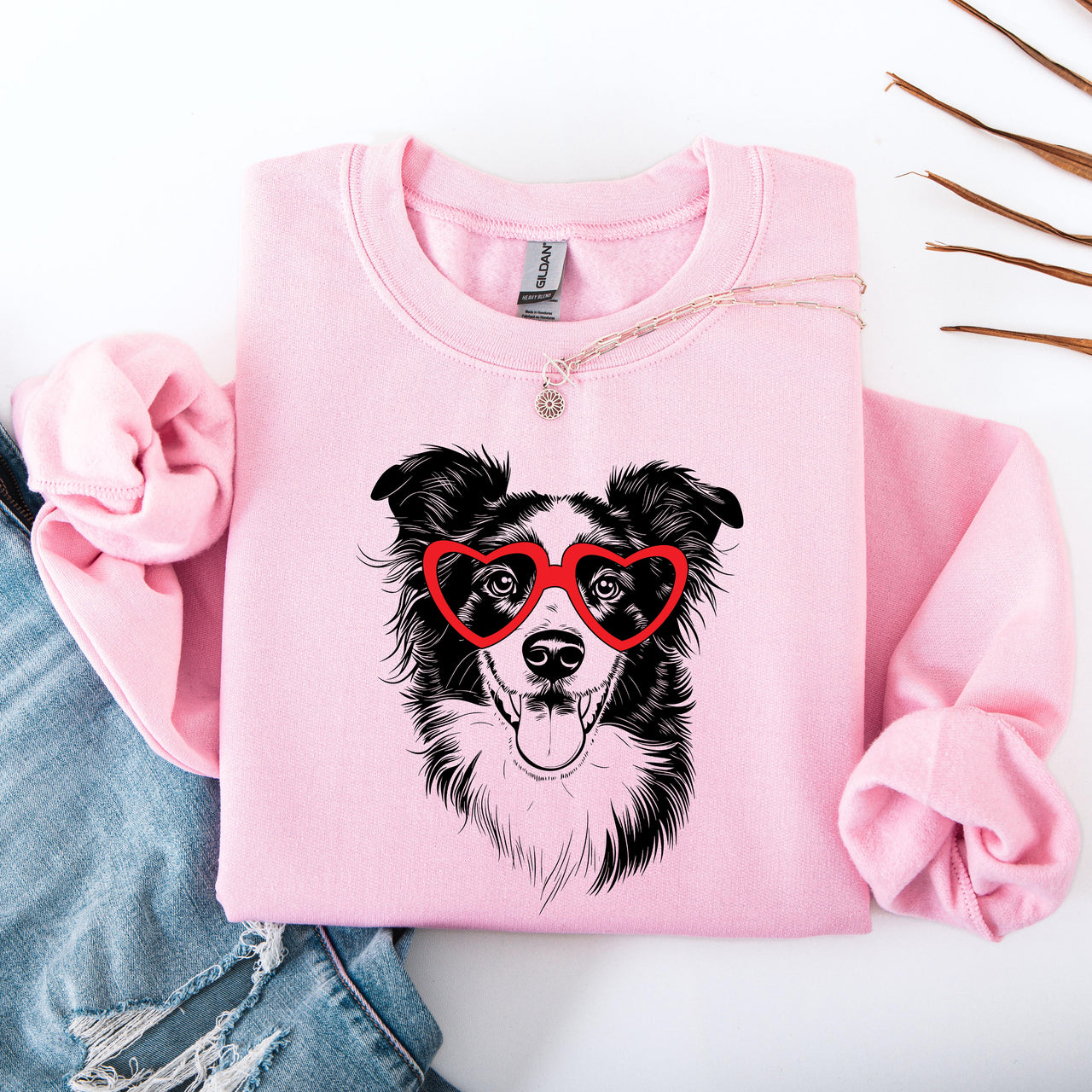 Border Collie Lover Graphic Portrait Celebration Of The Beloved Herding Breed For Dog Enthusiasts Sweatshirt