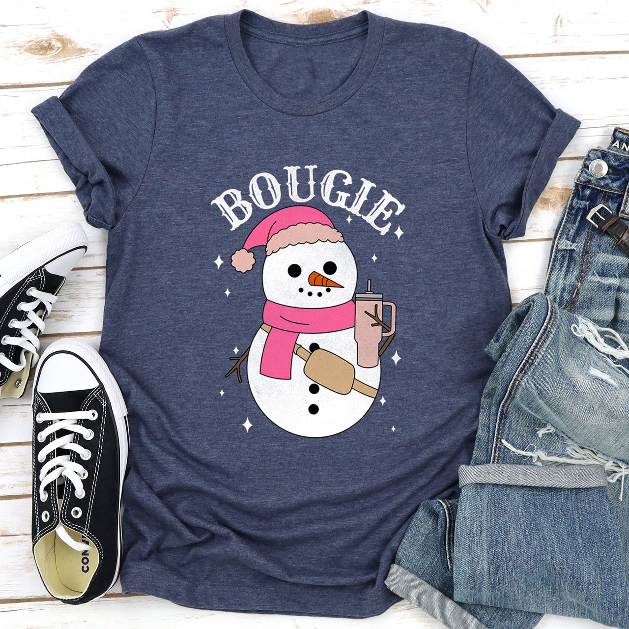 Bougie Snowman Graphic Tee