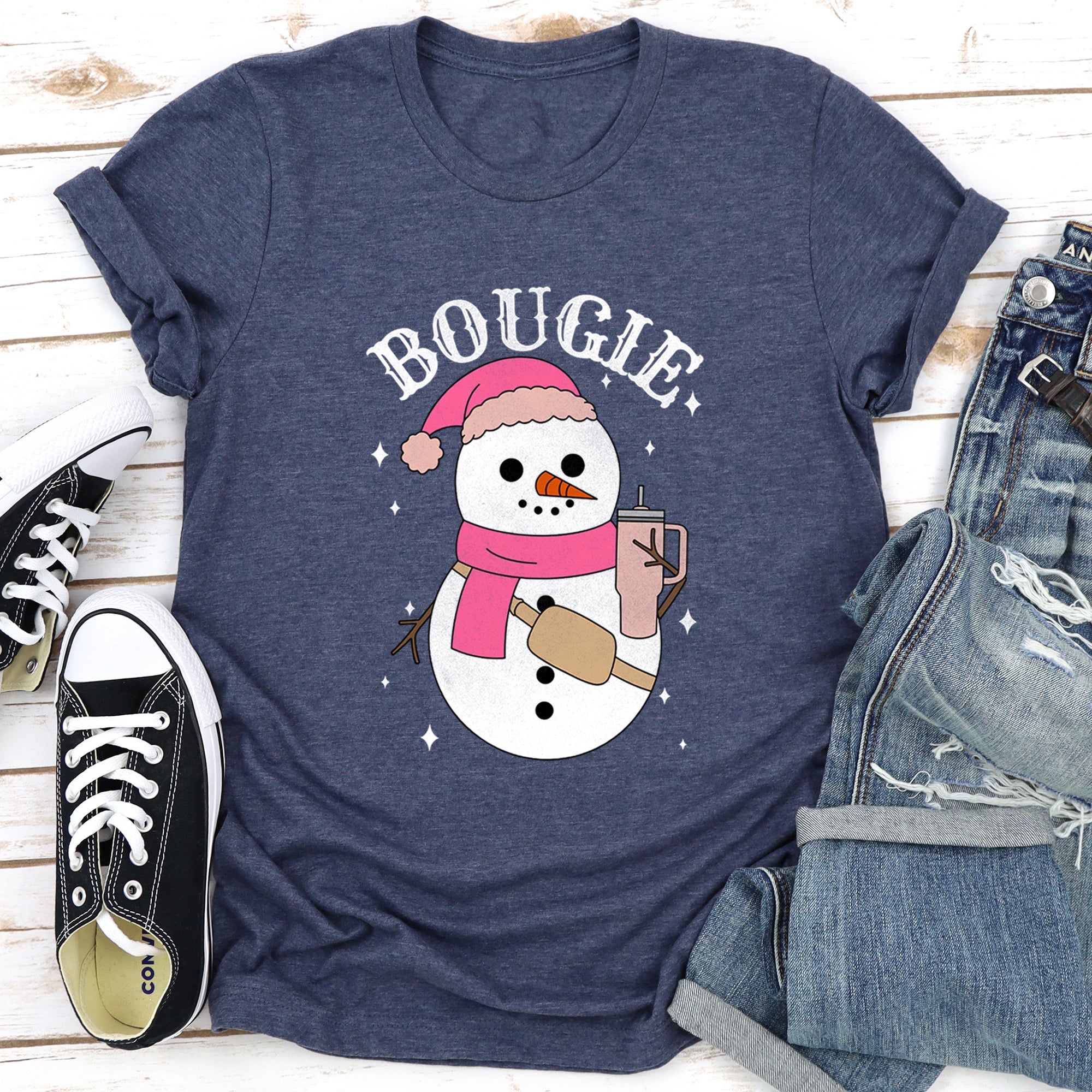 Bougie Snowman Graphic Tee