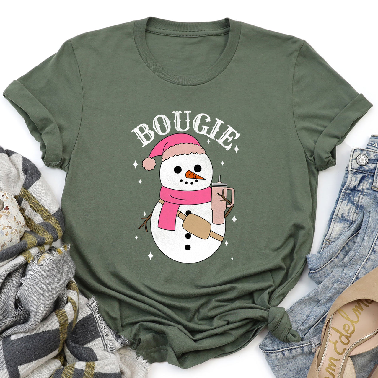 Bougie Snowman Graphic Tee