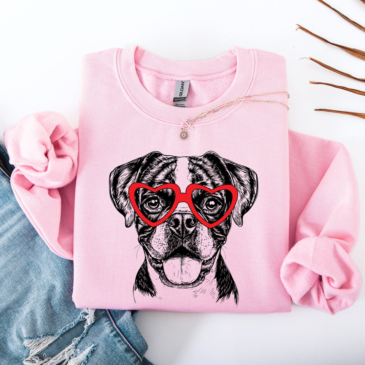 Boxer Dog Lover Portrait Series Embracing The Loyal Boxer Breed With Silhouette And Pride Sweatshirt