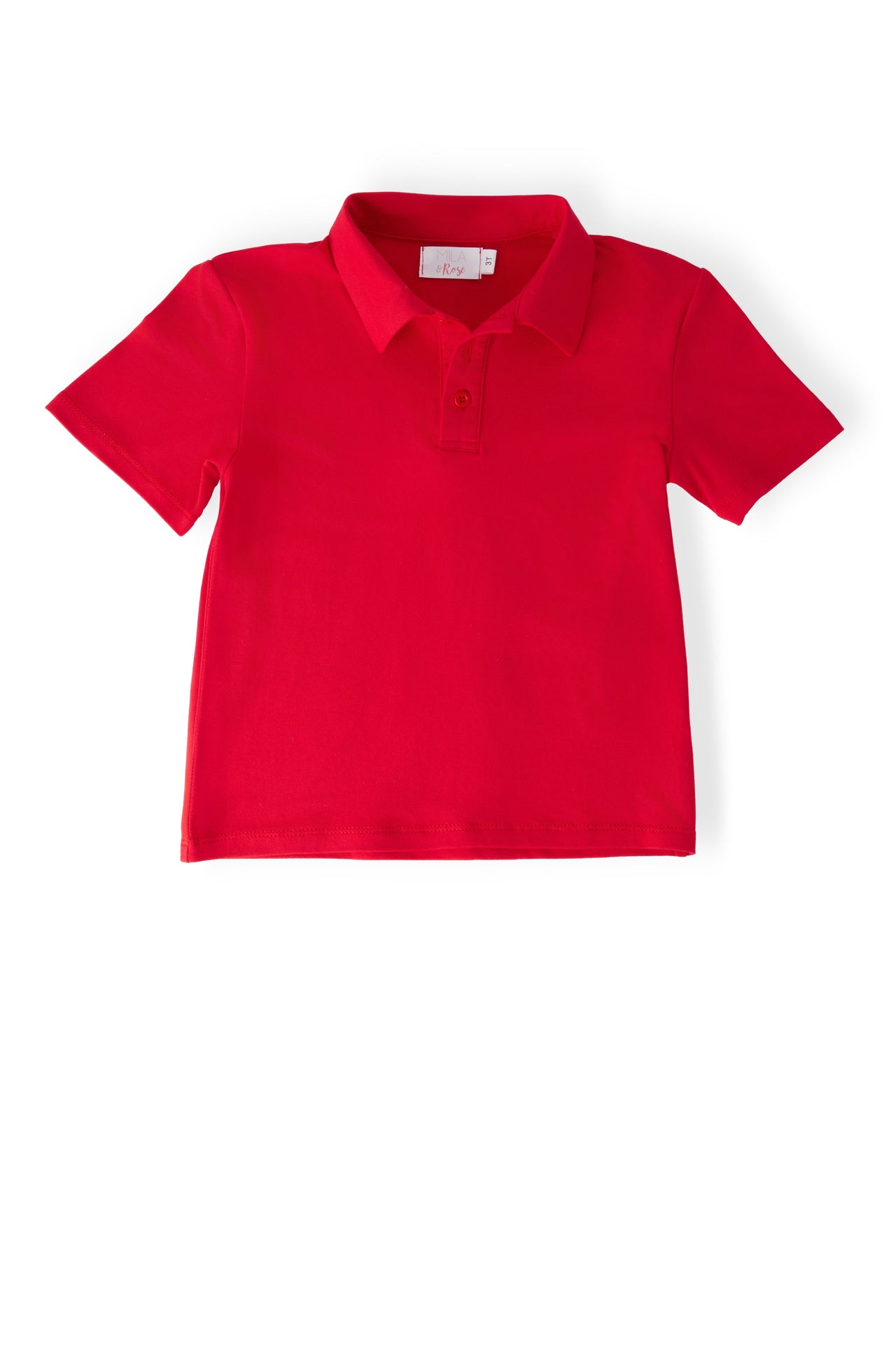 Boys Red S/S Polo