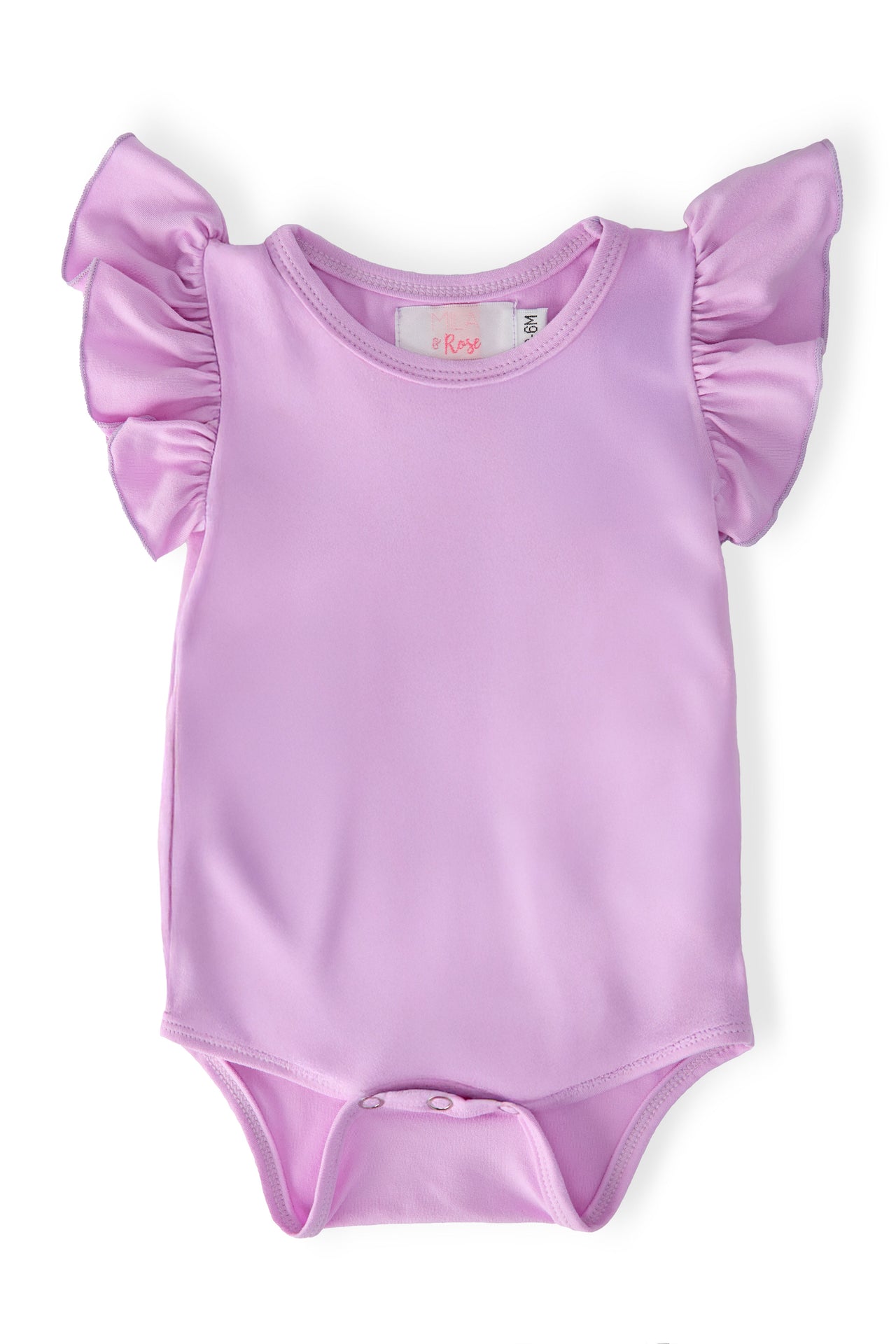 Bright Lilac S/S Flutter Bodysuit
