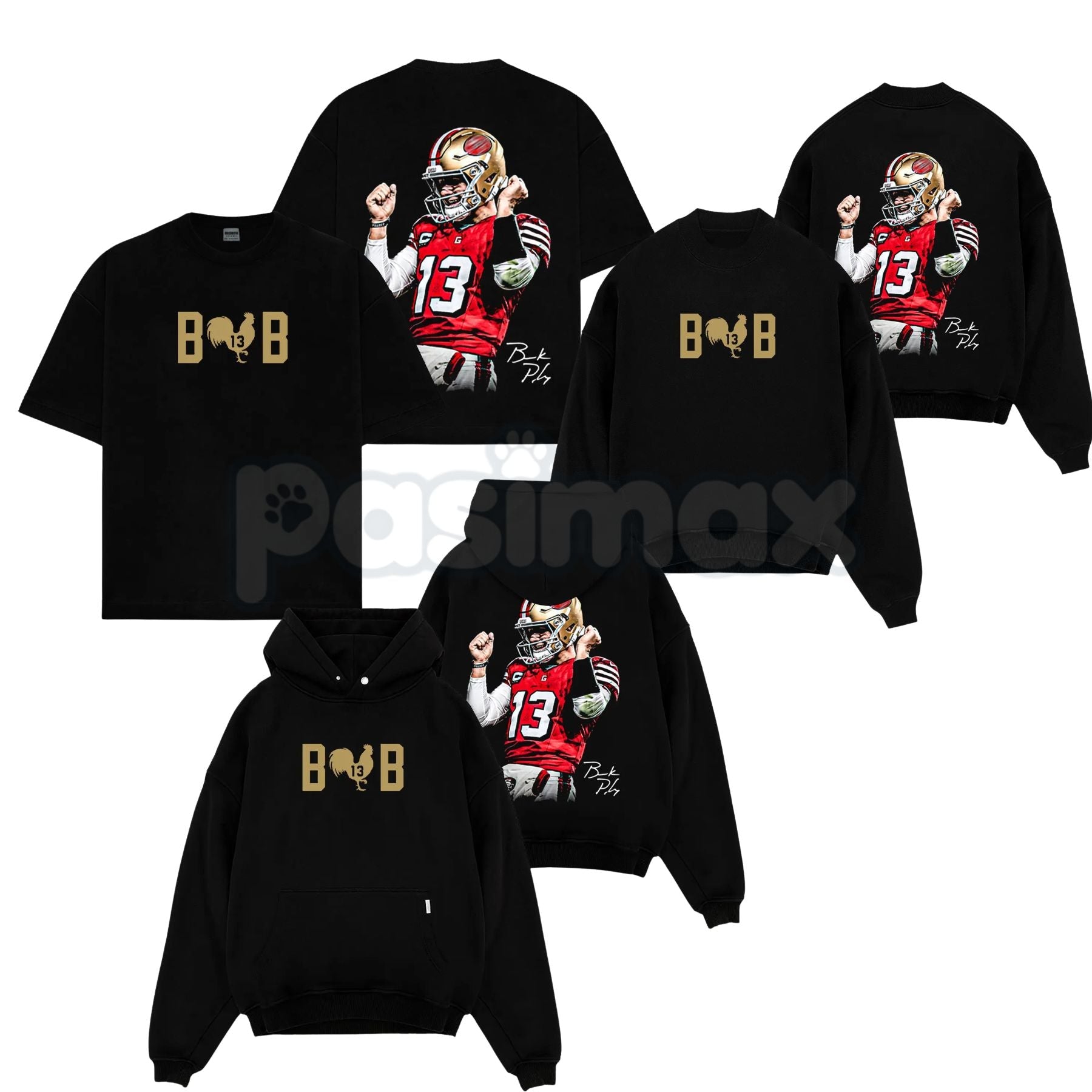 Brock Purdy 13 'Big Cock Brock' For Niner Gang – Funny Game Day Cotton Hoodie, T-Shirt & Sweatshirt