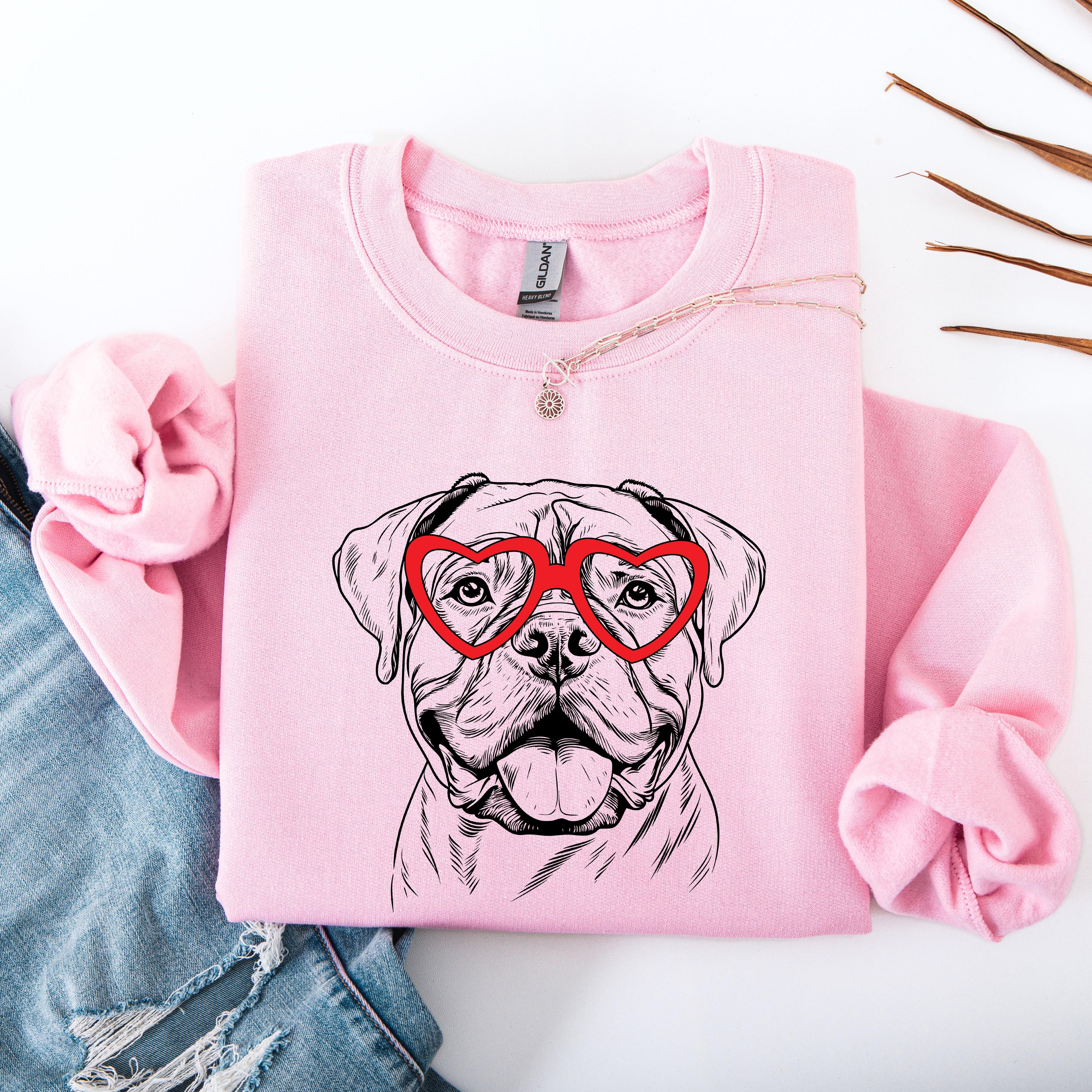 Bull Mastiff Dog Lover Breed Portrait For Pet Parents Premium Cozy Fleece Sweatshirt