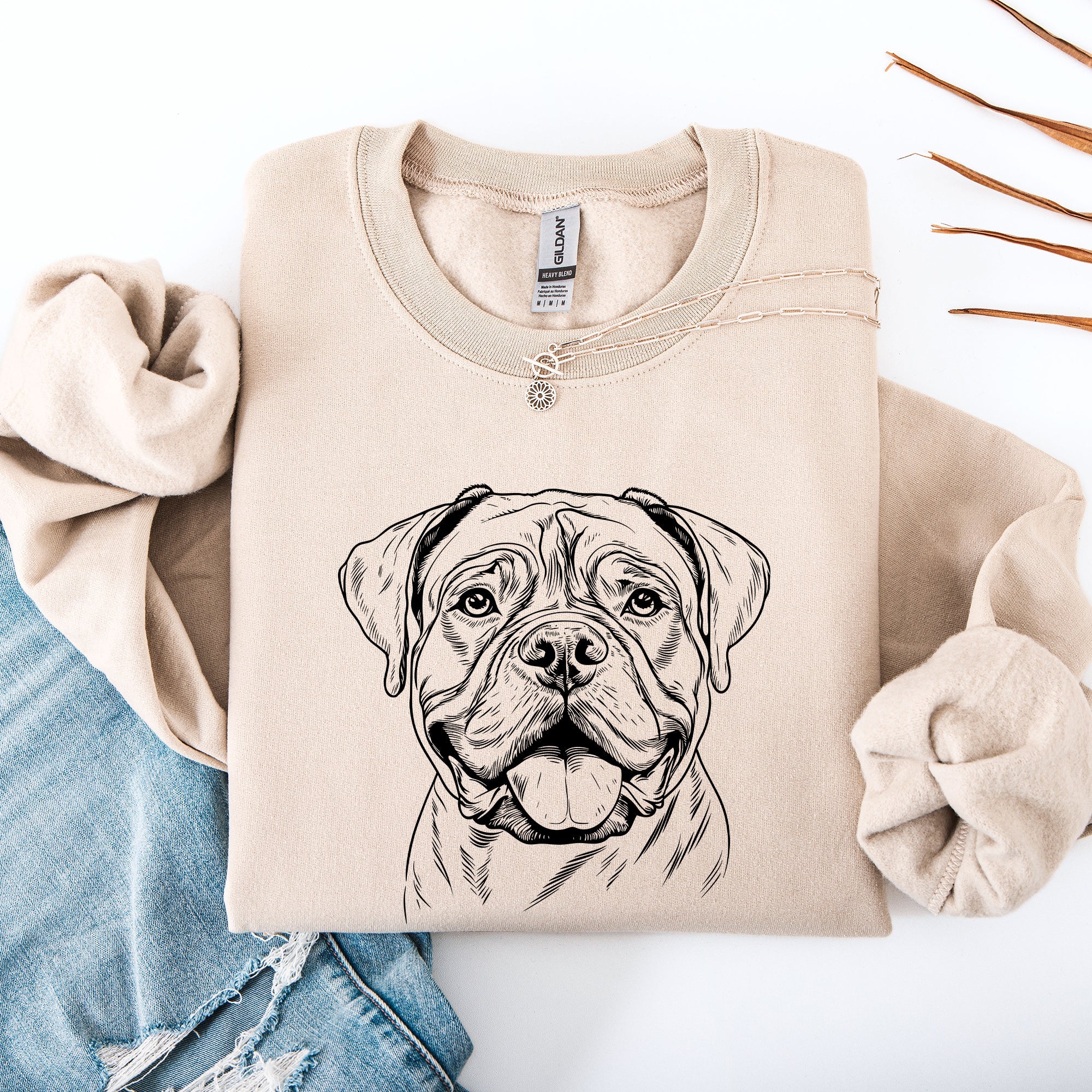 Bull Mastiff Dog Lover Breed Portrait For Pet Parents Premium Cozy Fleece Sweatshirt