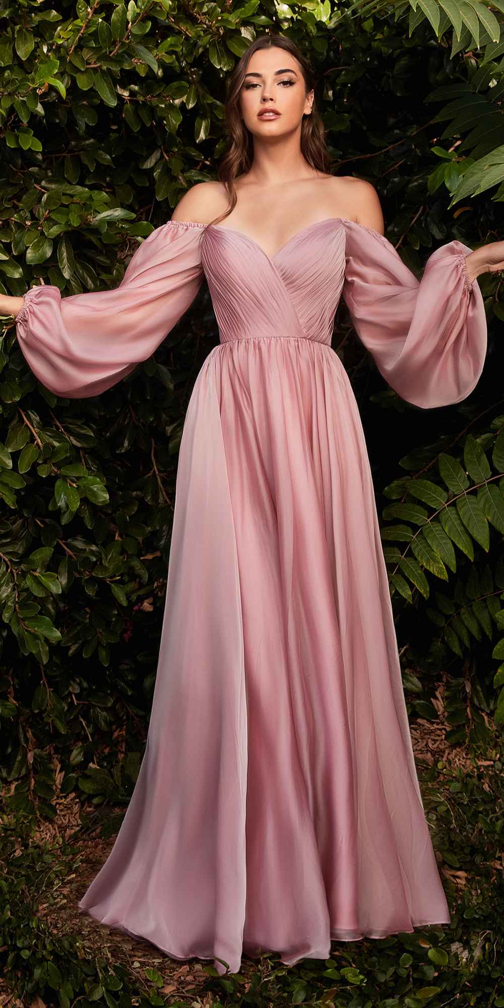 Cinderella Divine CD243 Long Sleeve A-Line Dress
