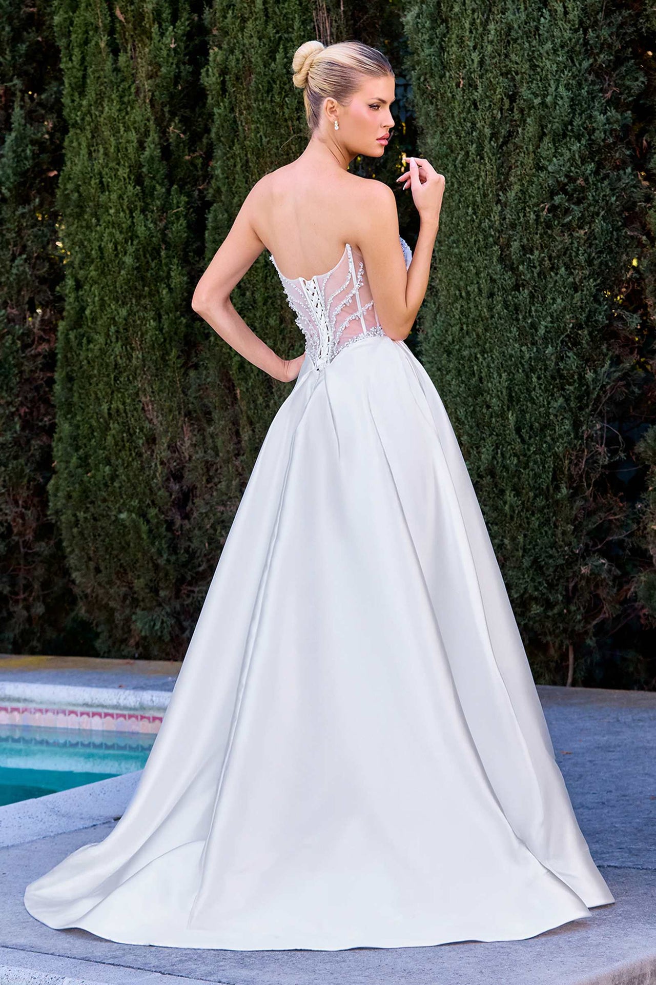 Ladivine CD389W Timeless A-Line Fairytale Bridal Gown